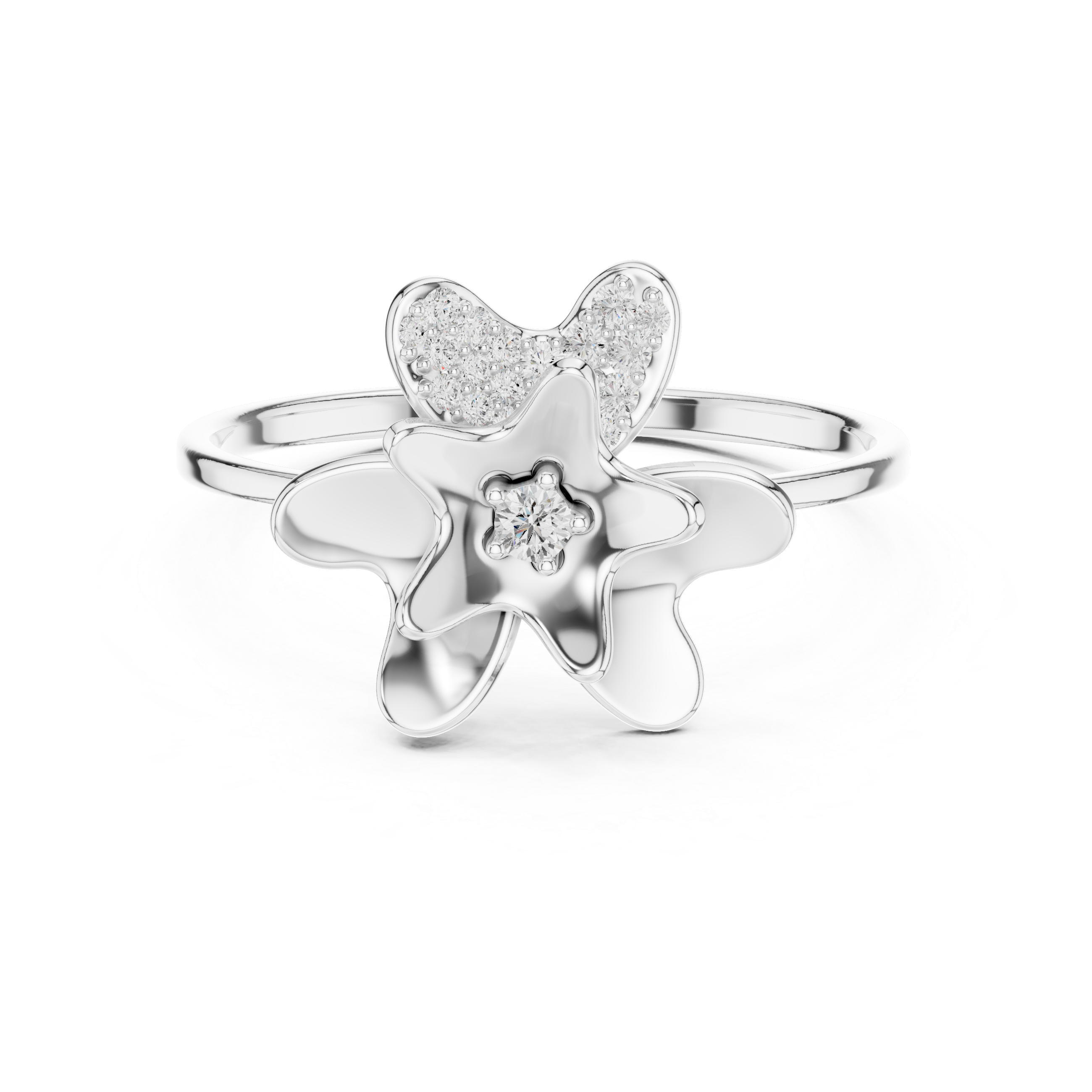 Luxury Flower Diamond Ring