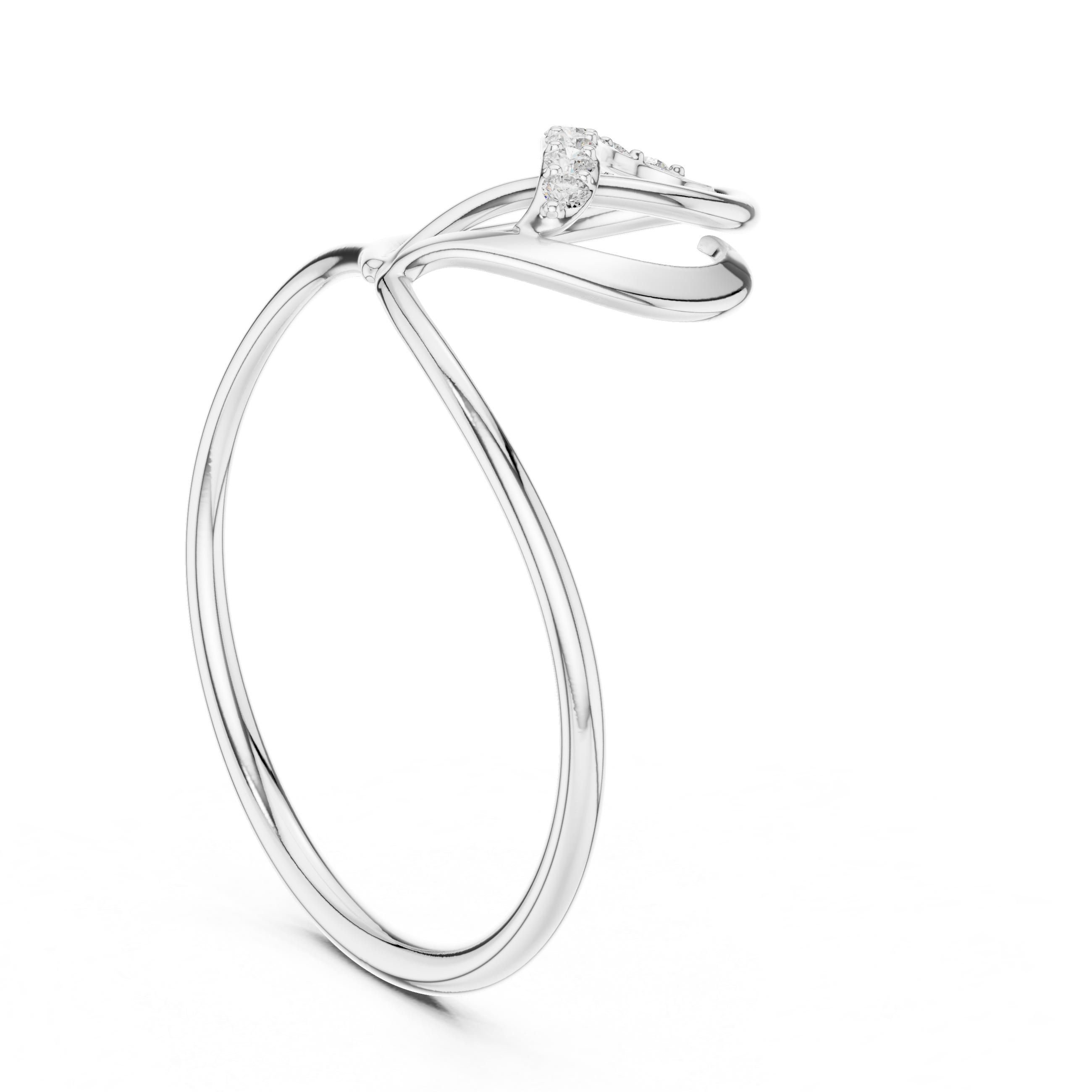Luxury Twin Heart Diamond Ring