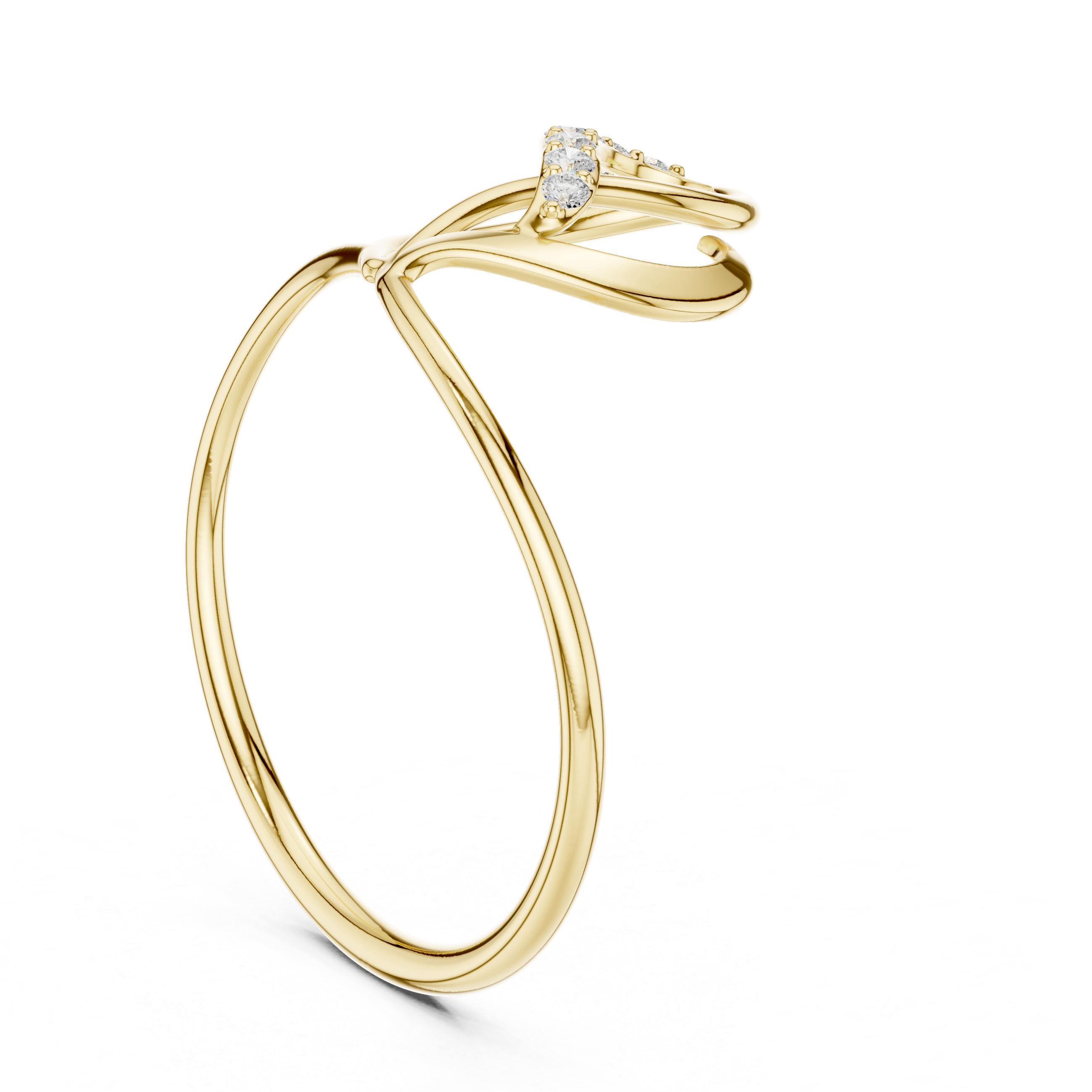 Luxury Twin Heart Diamond Ring