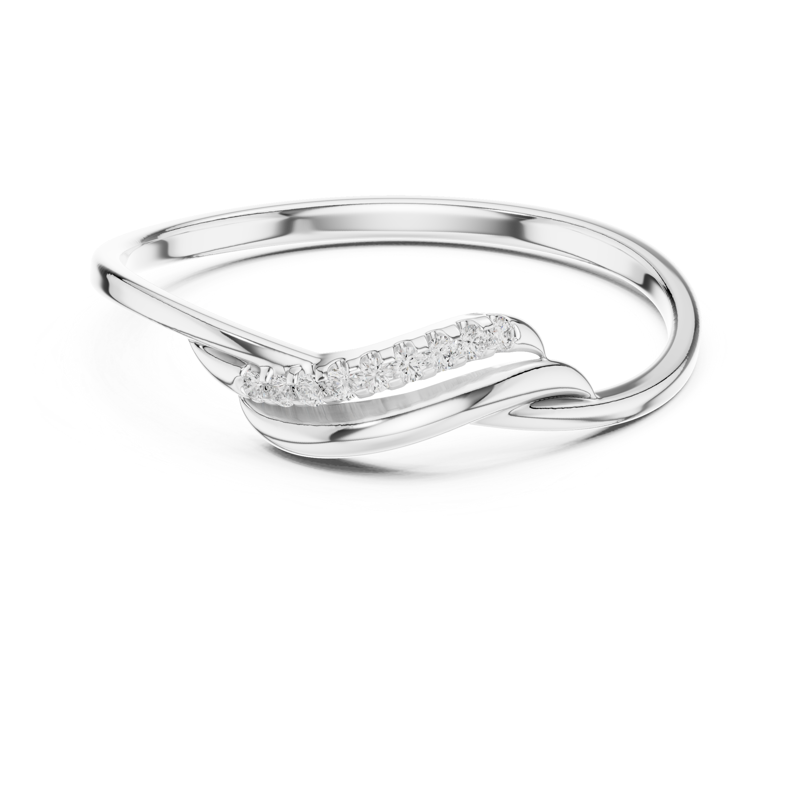 Luxury Wave Diamond Ring
