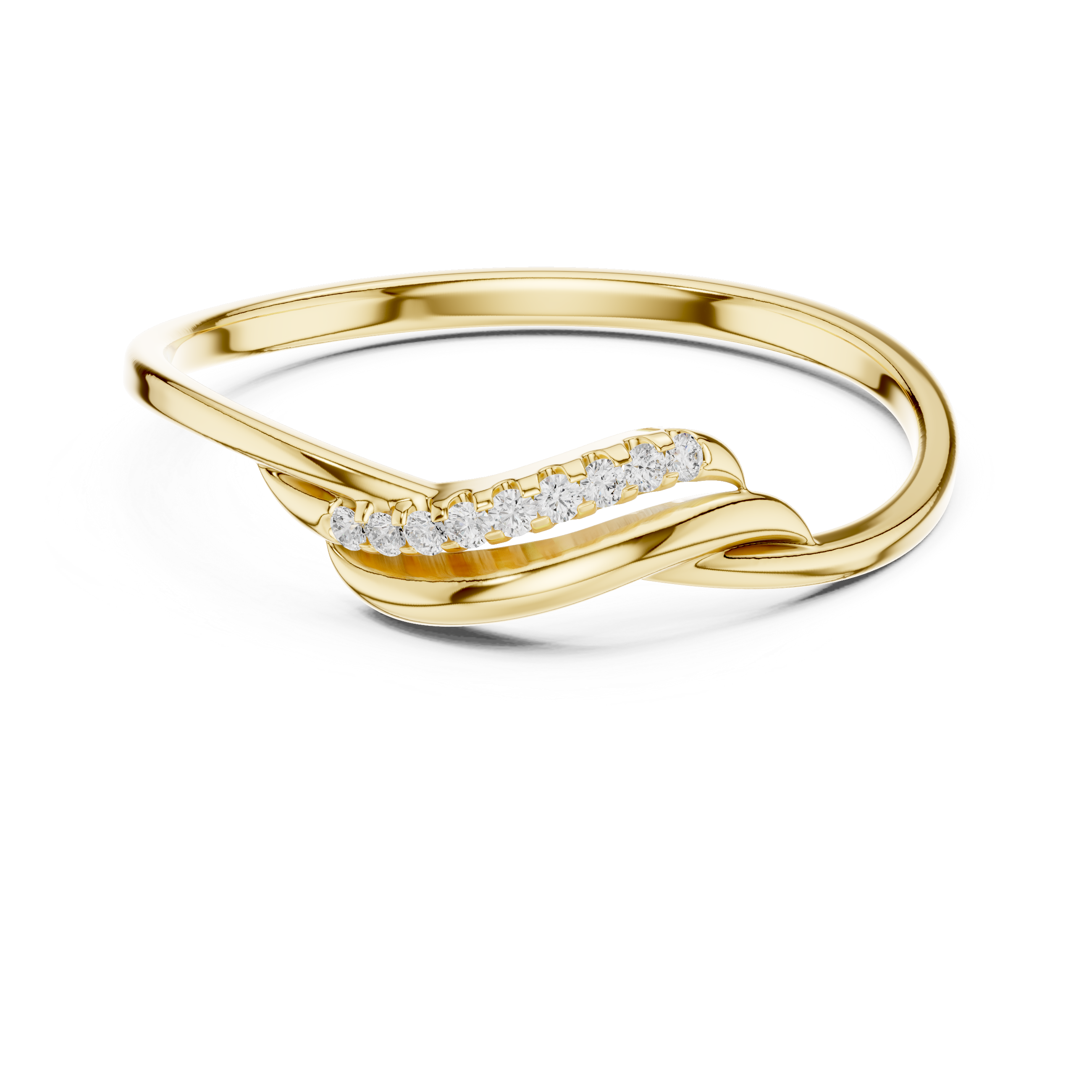 Luxury Wave Diamond Ring