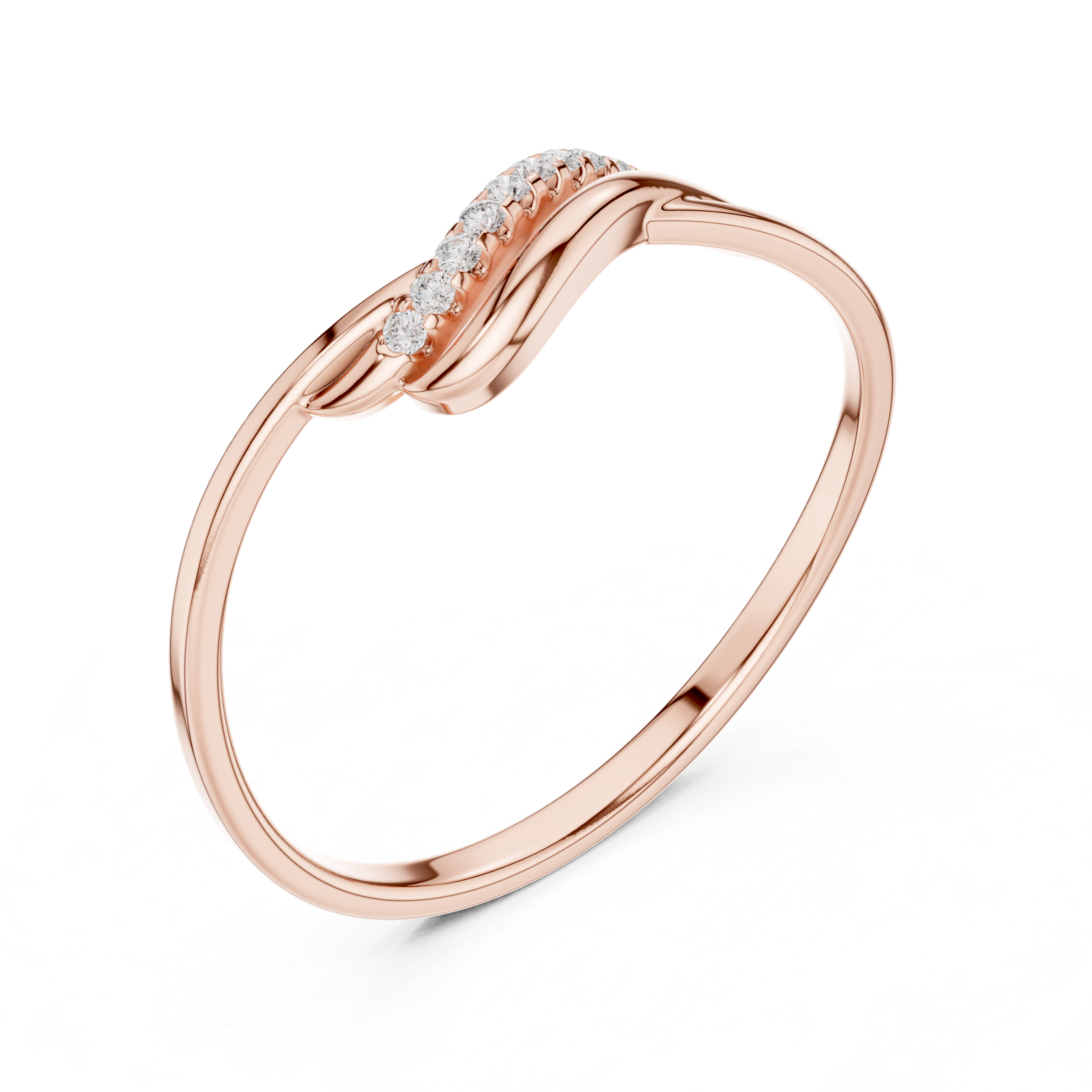 Luxury Wave Diamond Ring