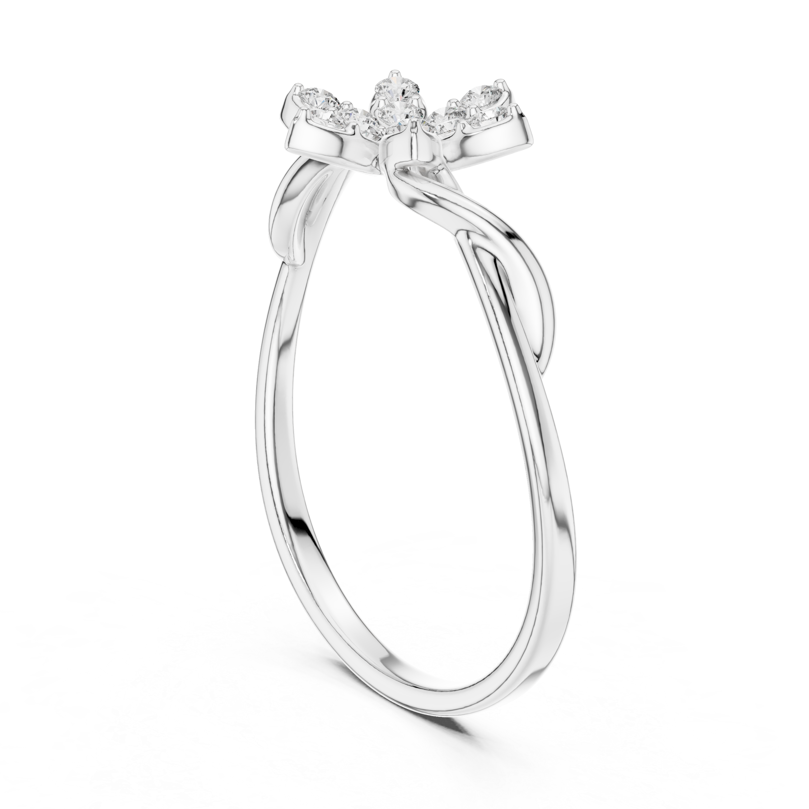 Luxury Floral Diamond Ring