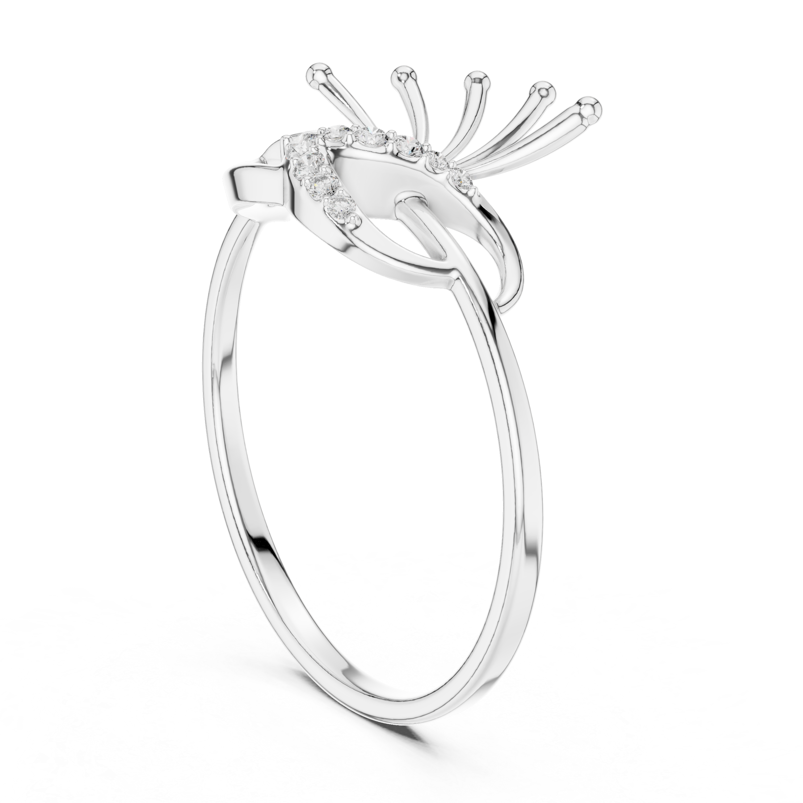 Luxury Abstract Diamond Ring