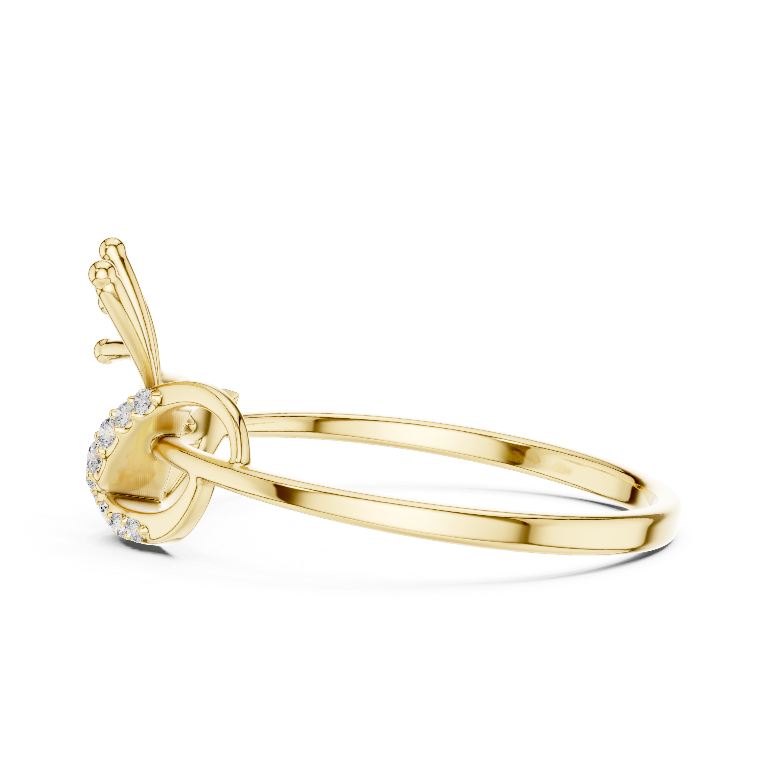 Luxury Abstract Diamond Ring