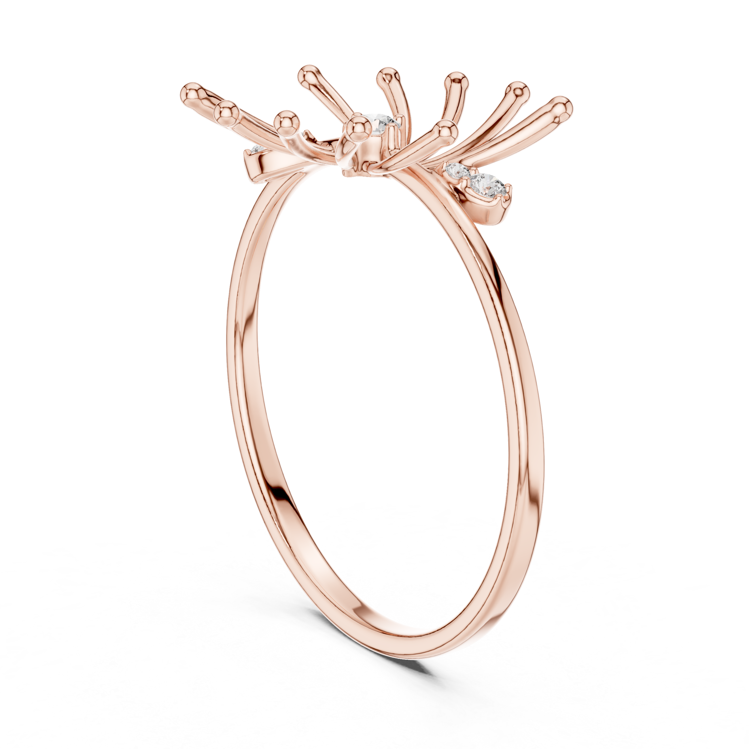 Luxury Starburst Diamond Ring