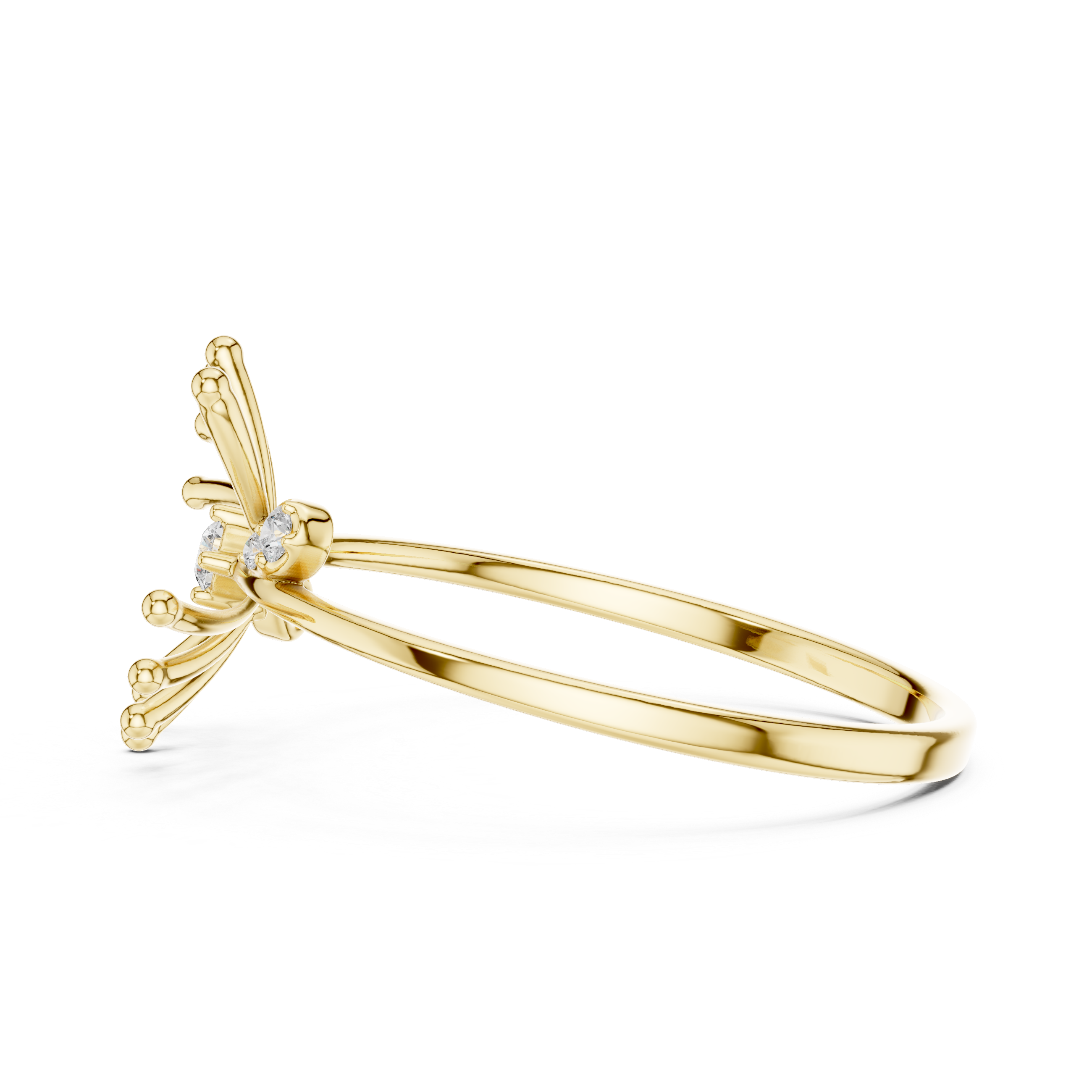 Luxury Starburst Diamond Ring
