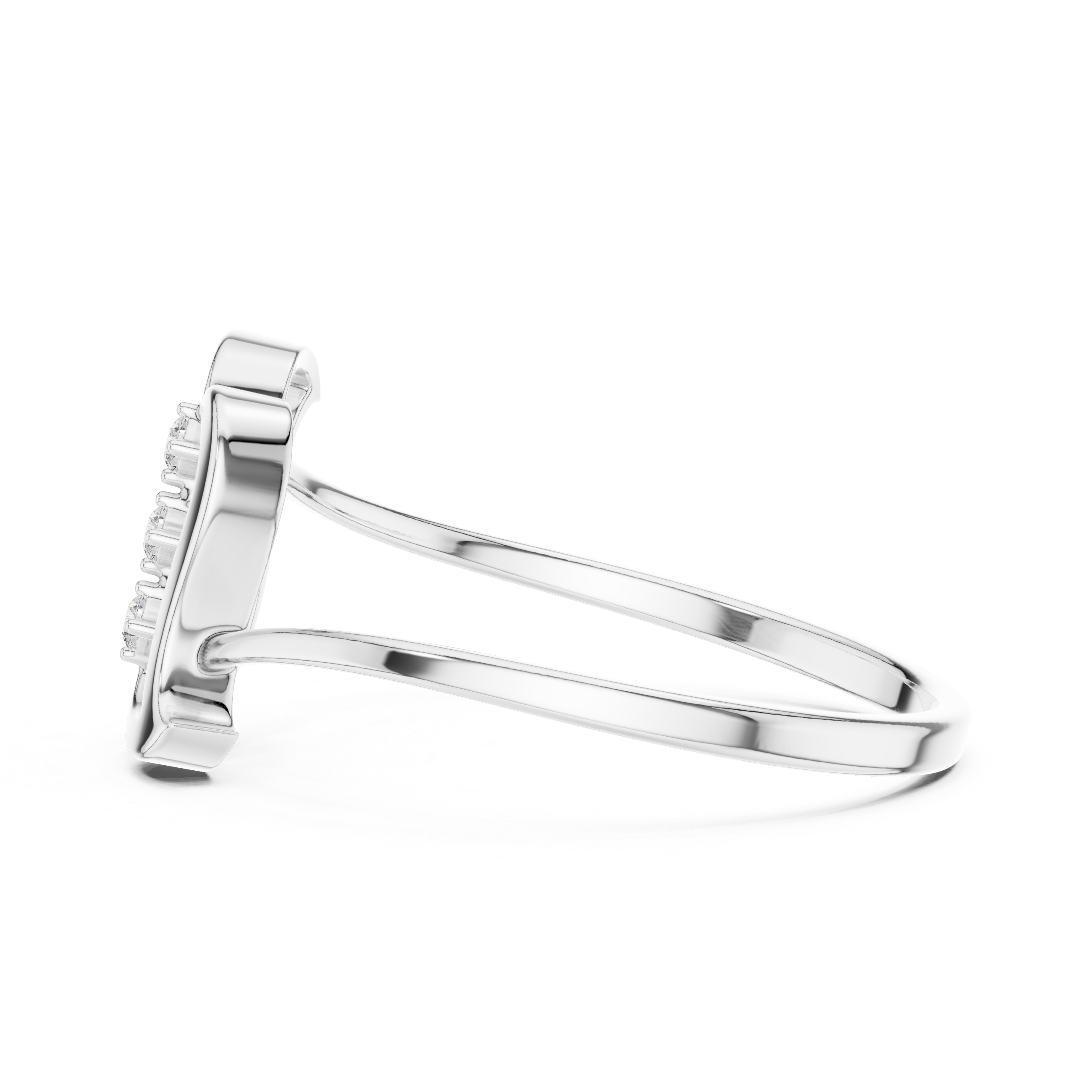 Luxury Ribbon Diamond Ring