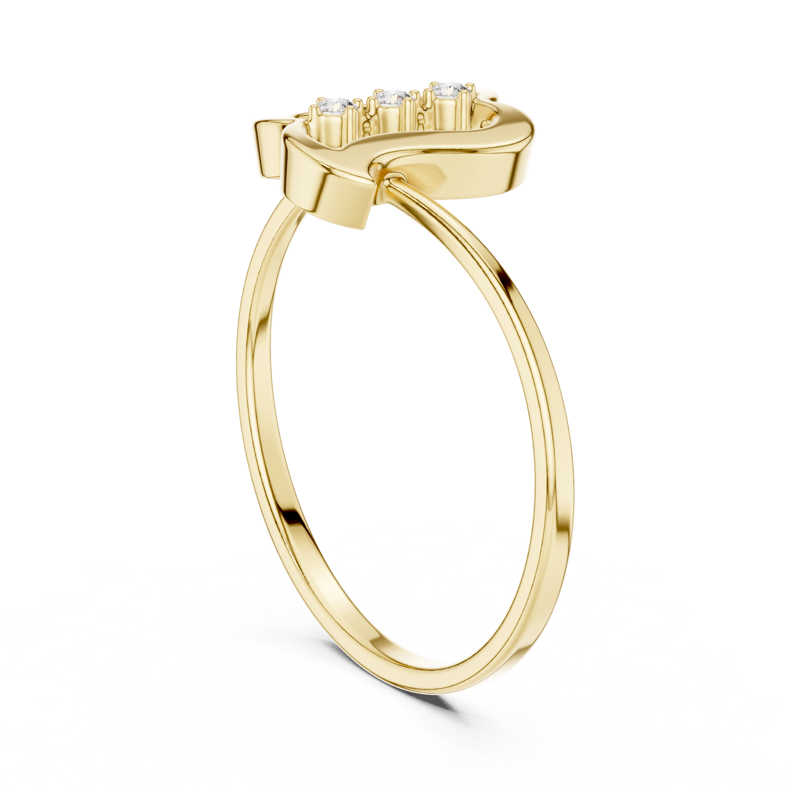 Luxury Ribbon Diamond Ring