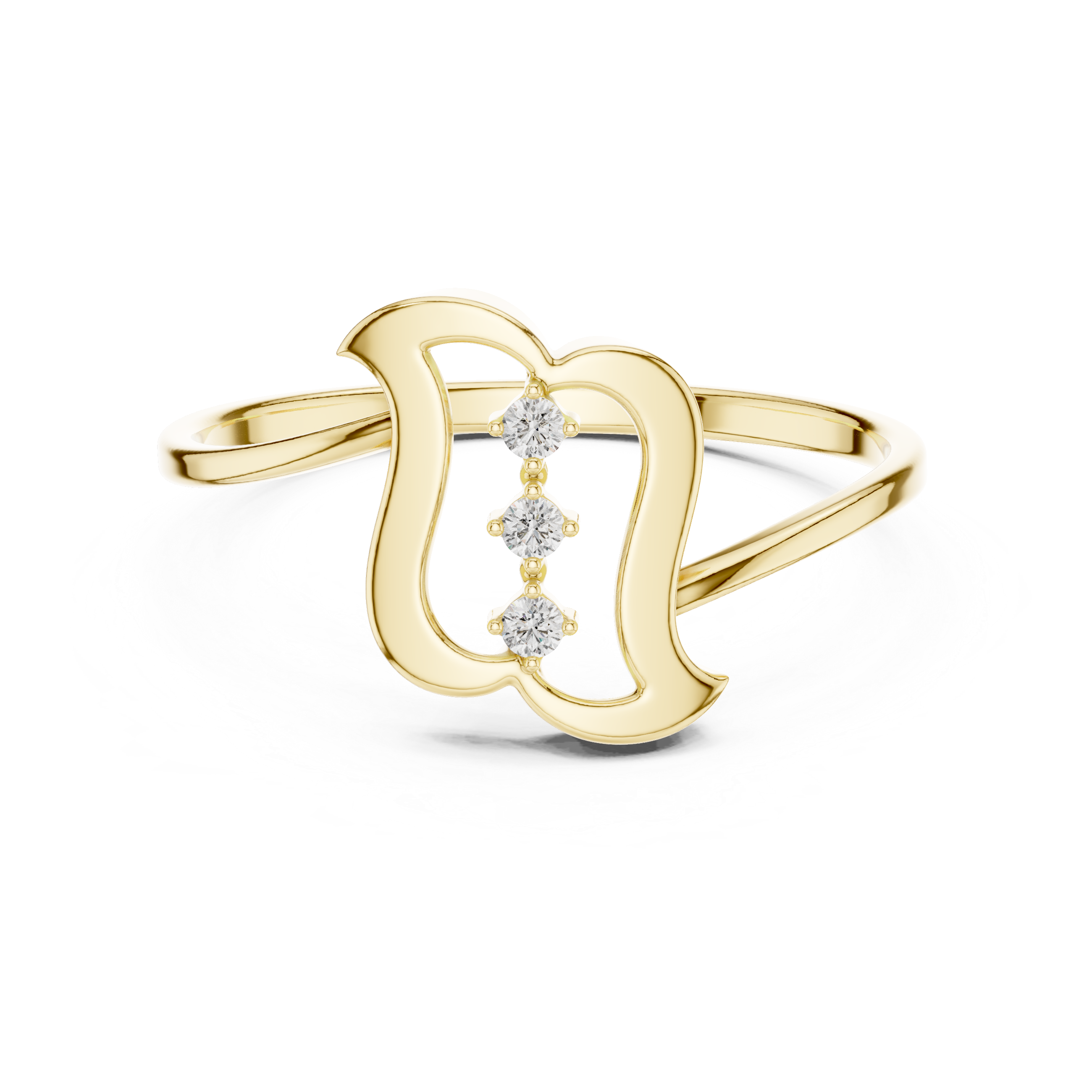 Luxury Ribbon Diamond Ring