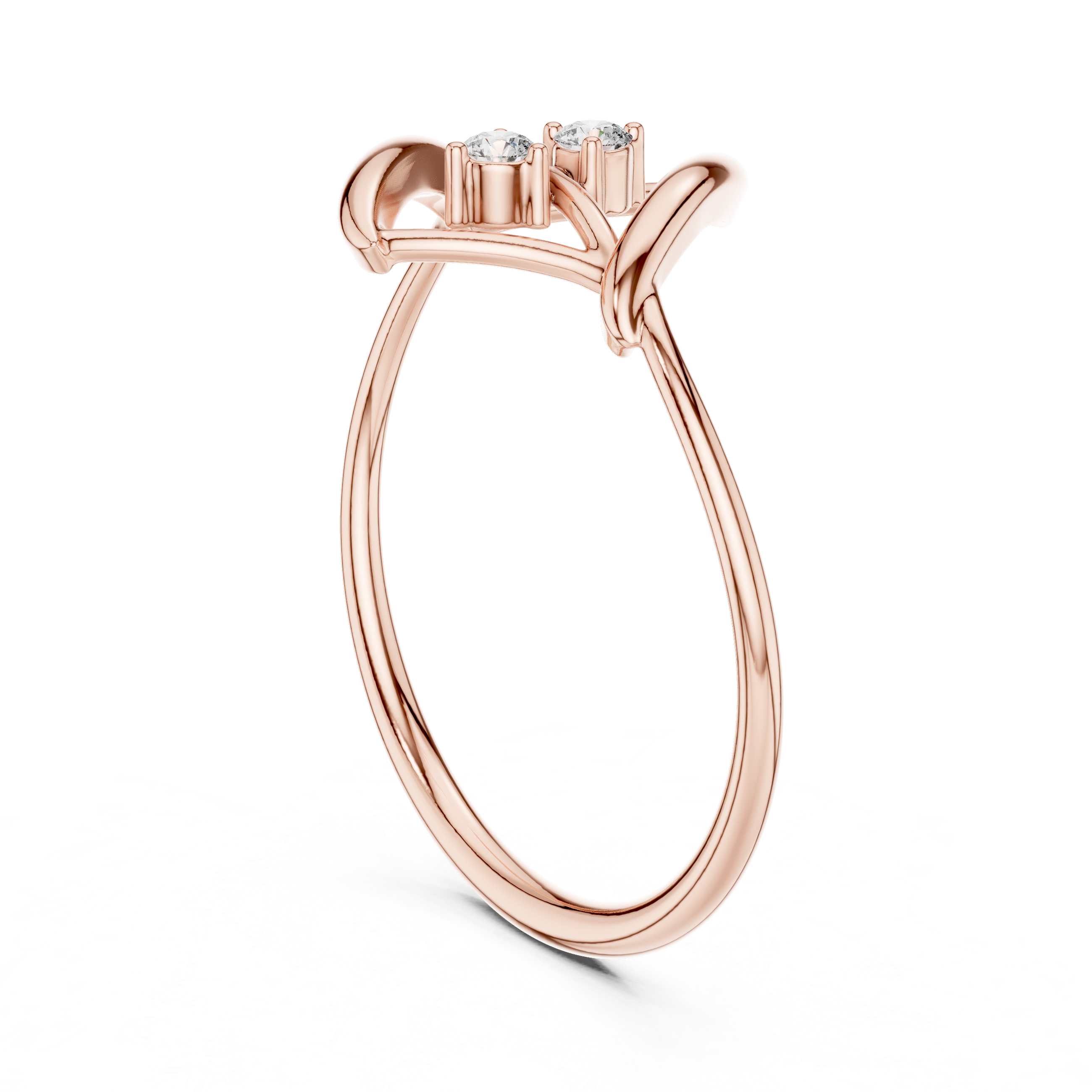 Luxury Geometric Diamond Ring