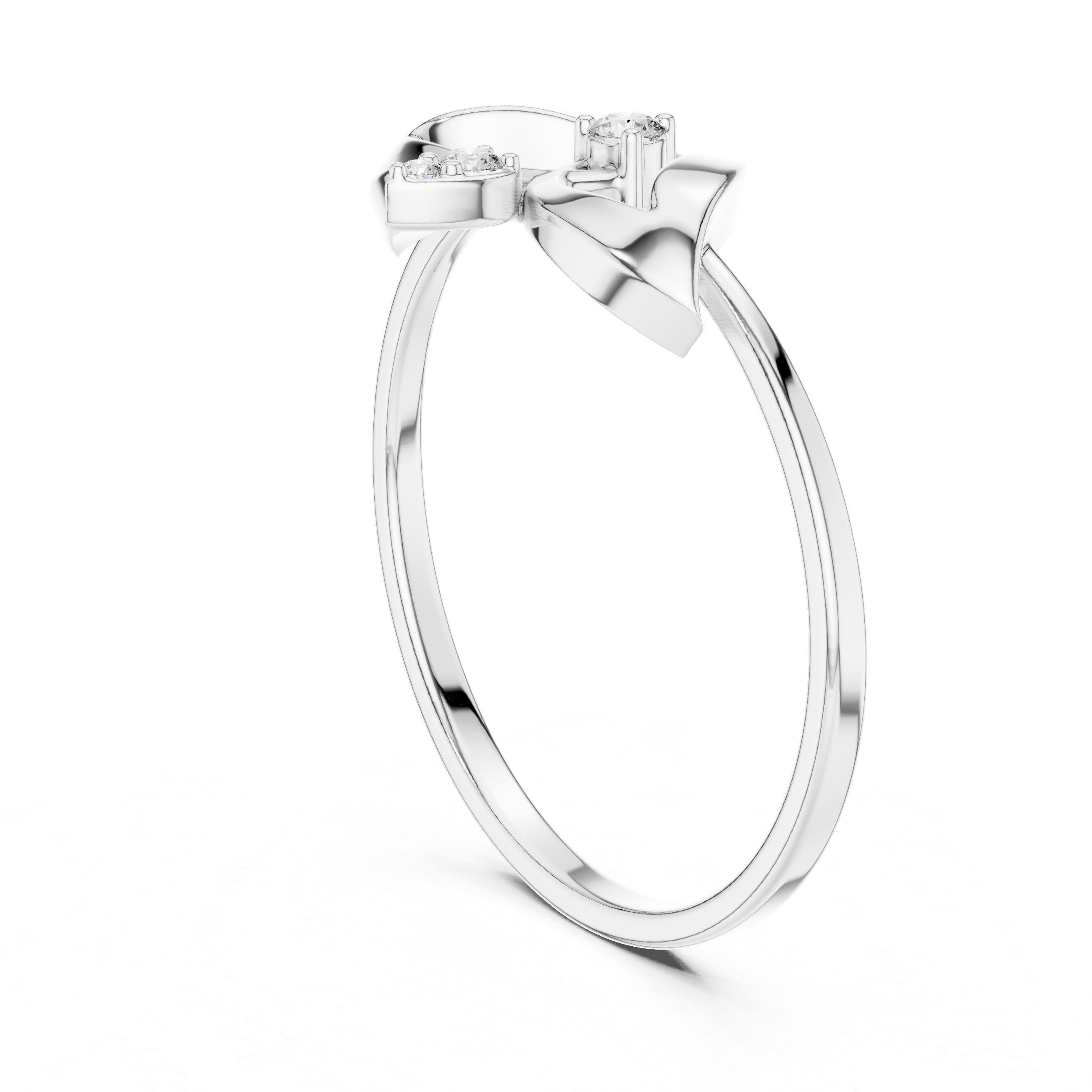 Luxury Arc Diamond Ring