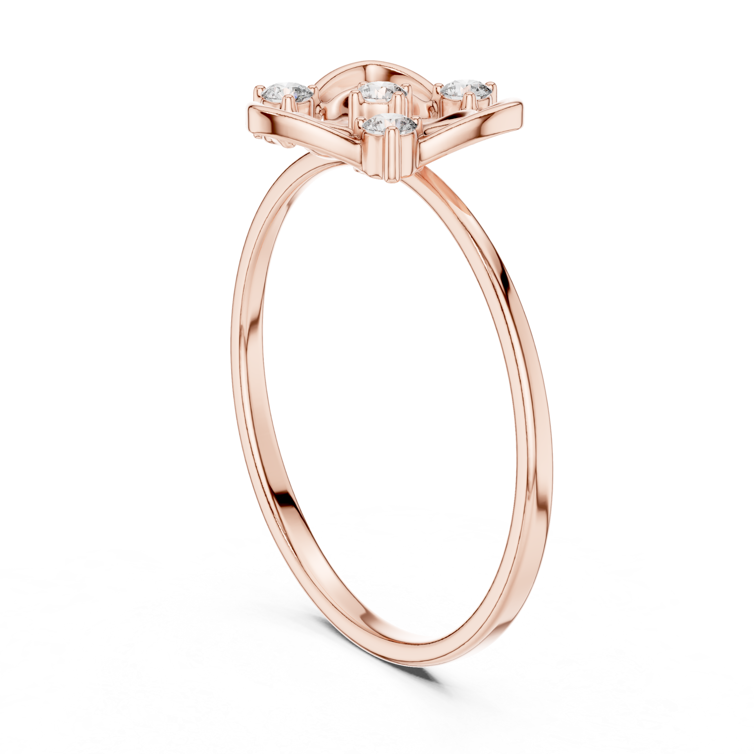 Luxury Heart Diamond Ring