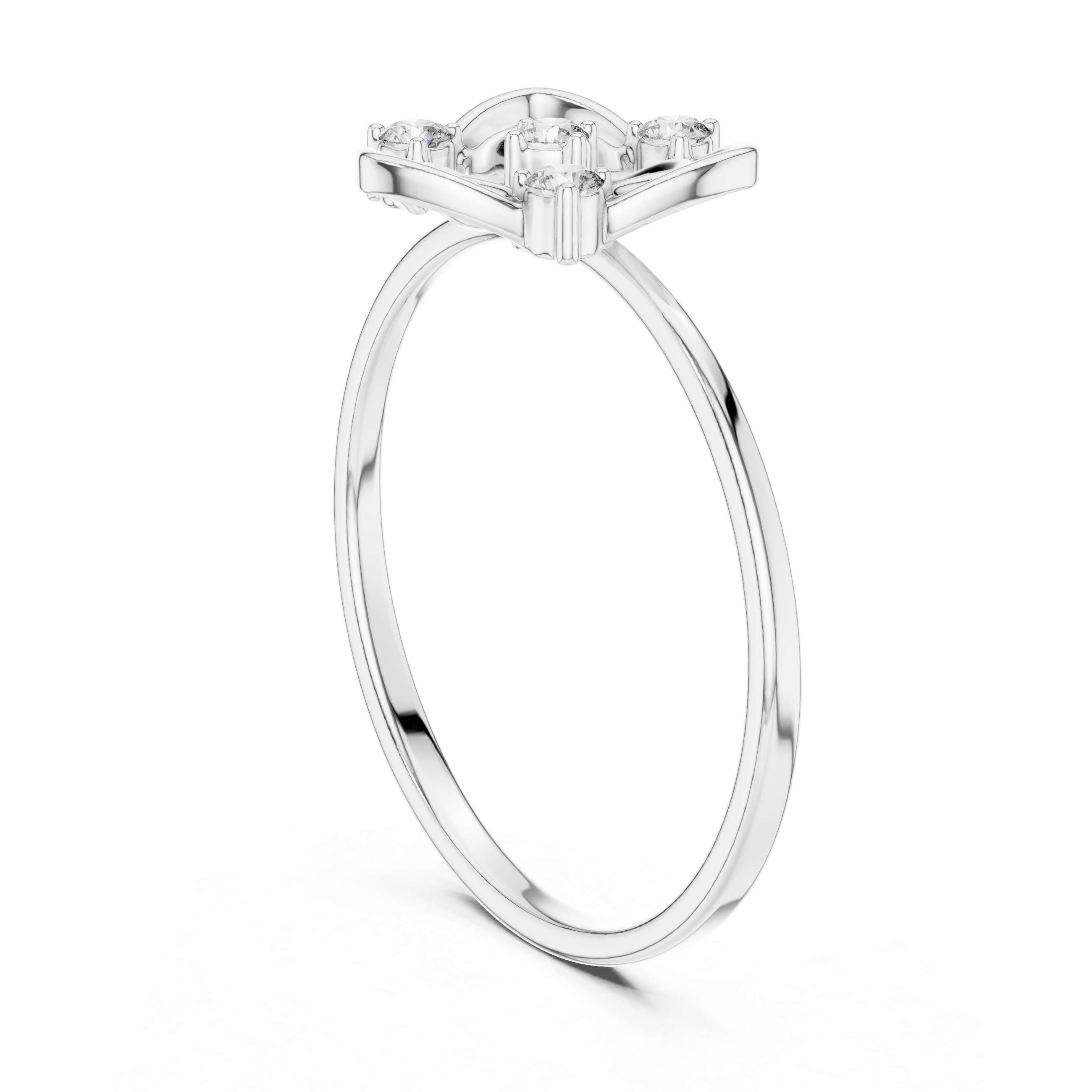 Luxury Heart Diamond Ring