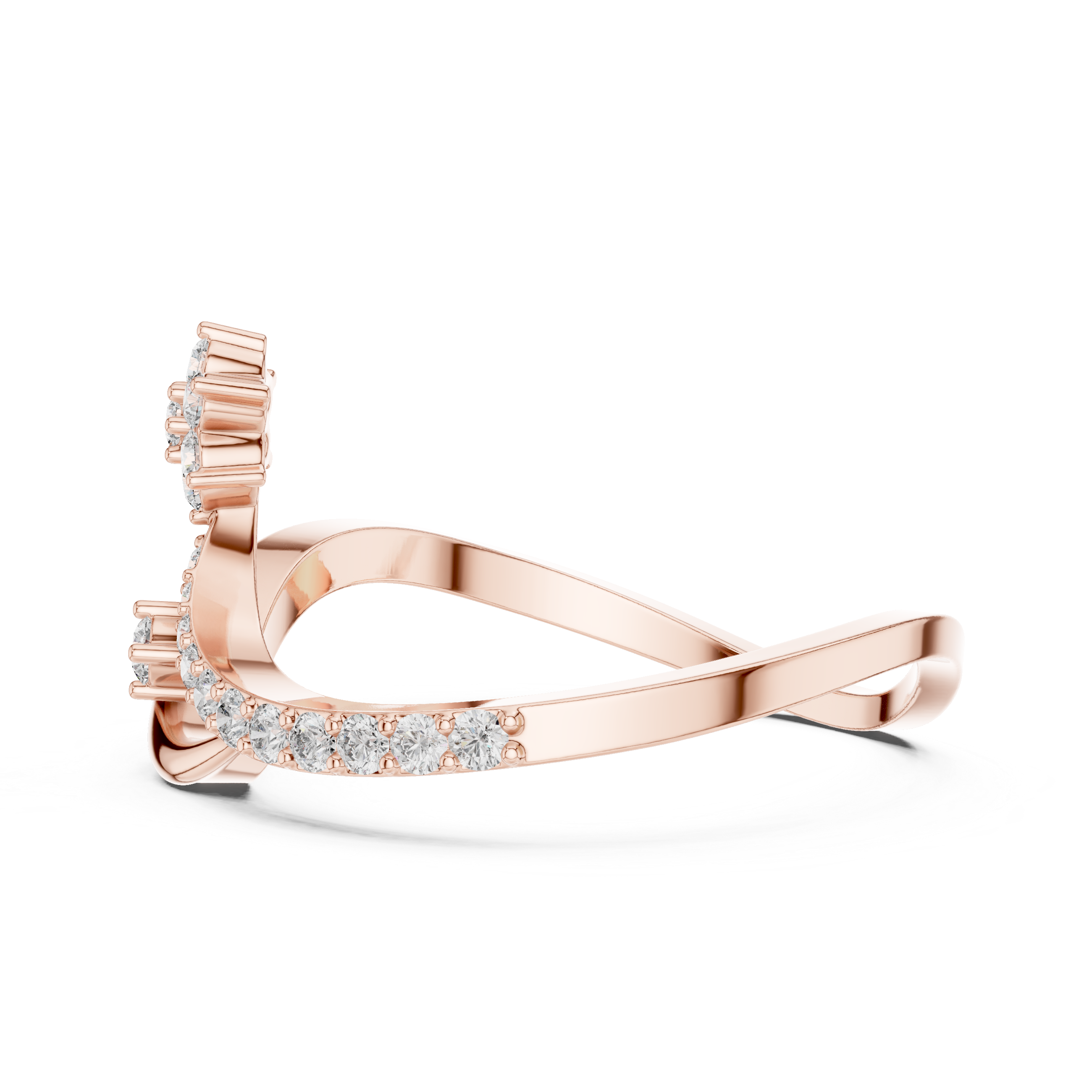 Infinity Floral Diamond Ring