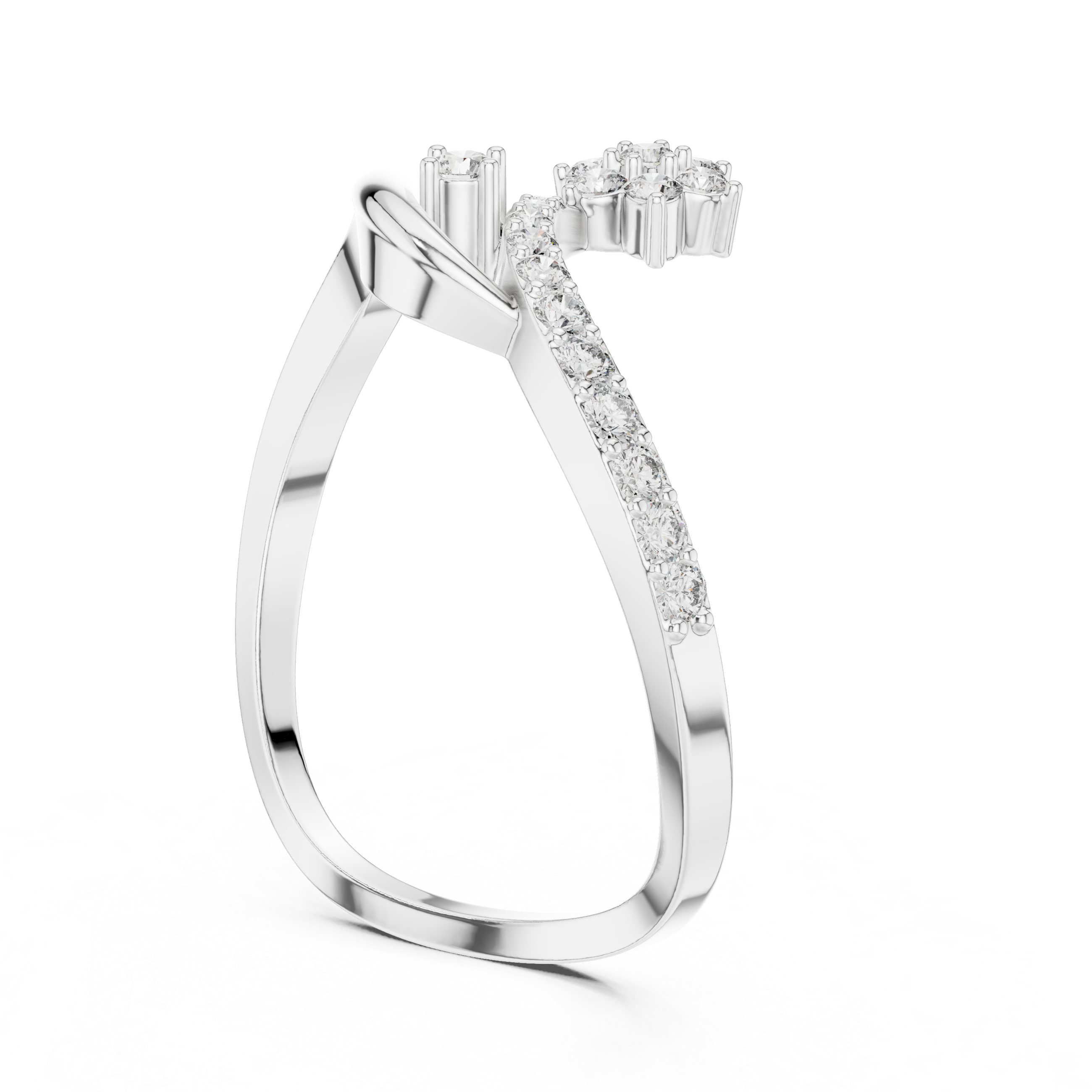 Infinity Floral Diamond Ring