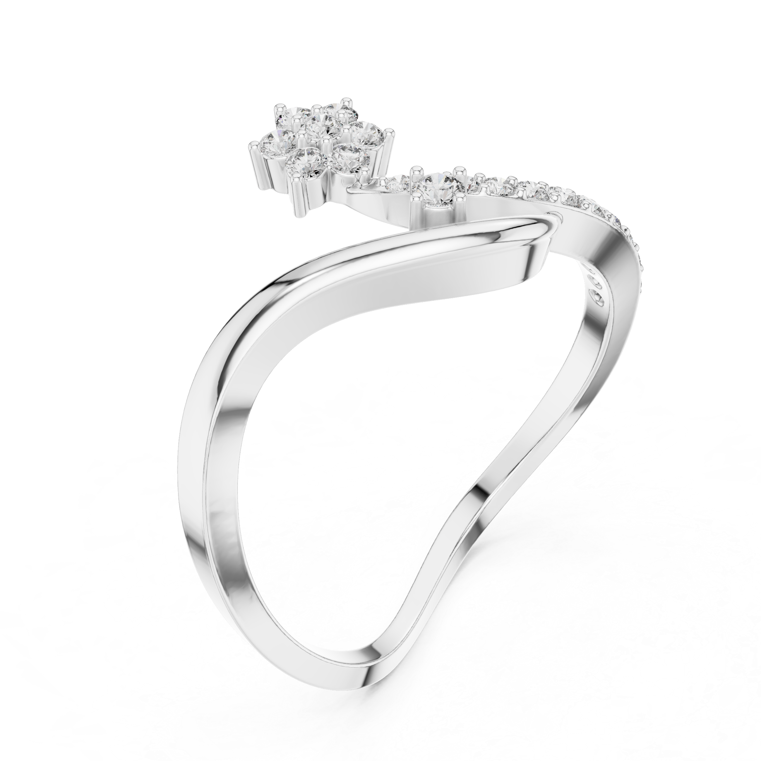 Infinity Floral Diamond Ring