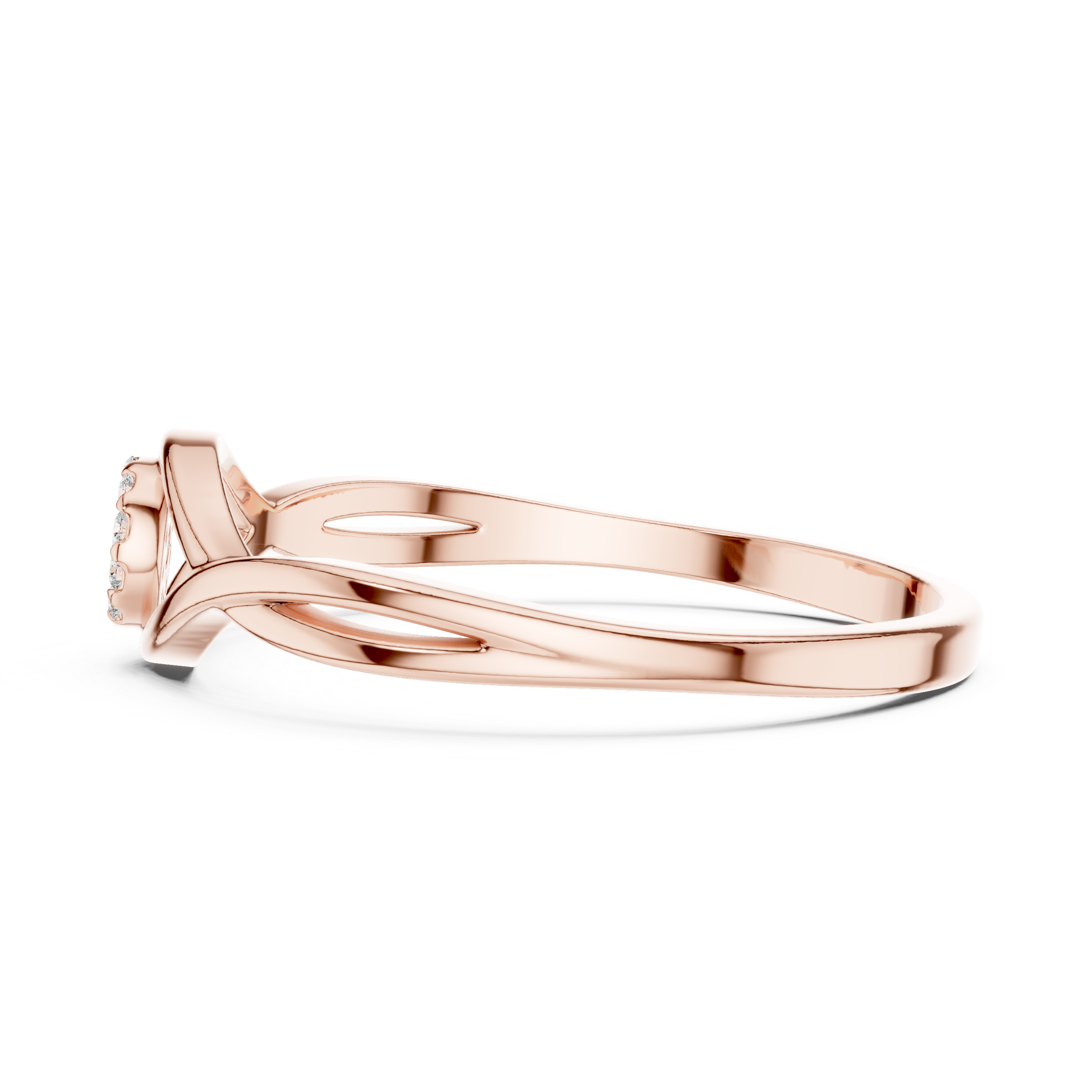 Twist Eye Diamond Ring