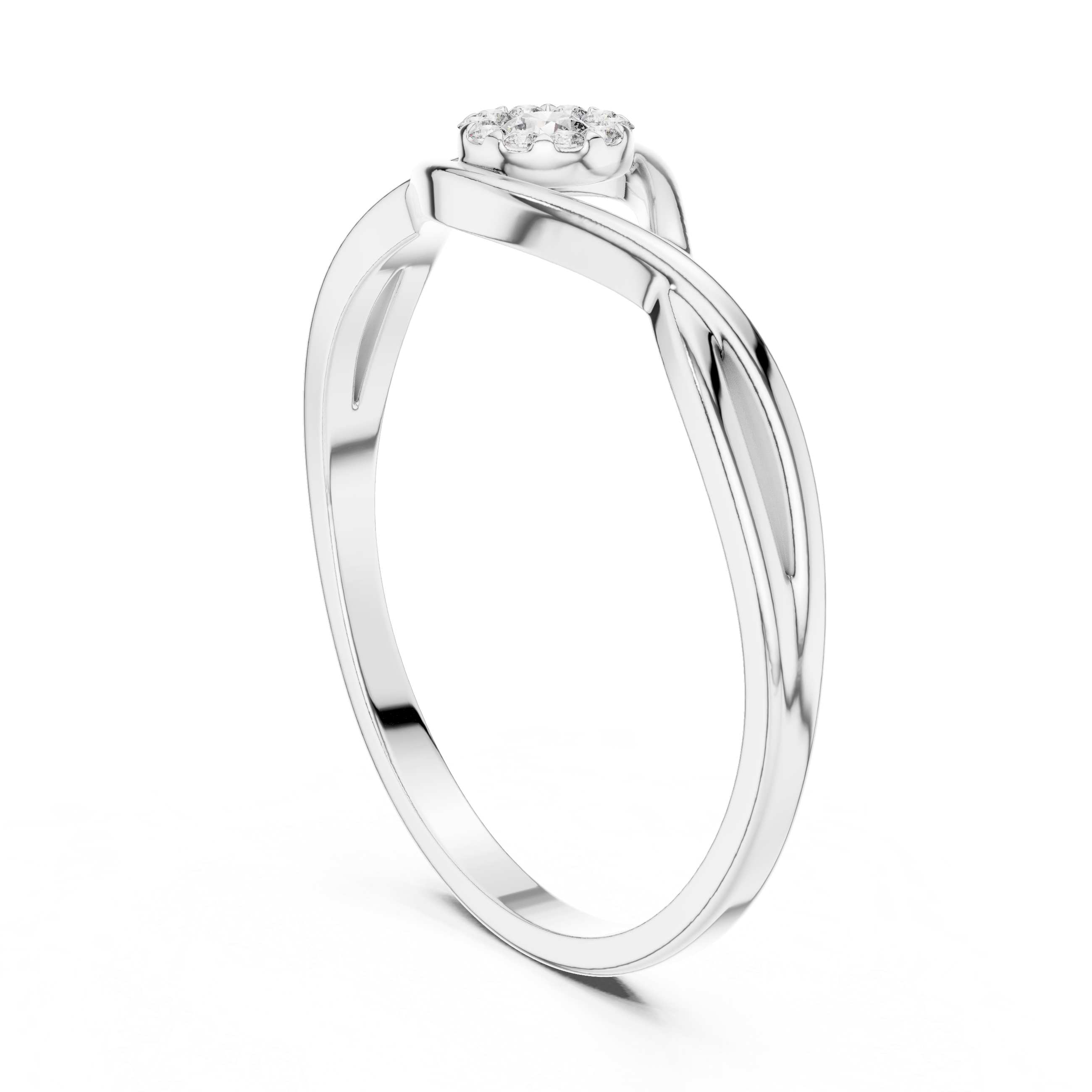 Twist Eye Diamond Ring
