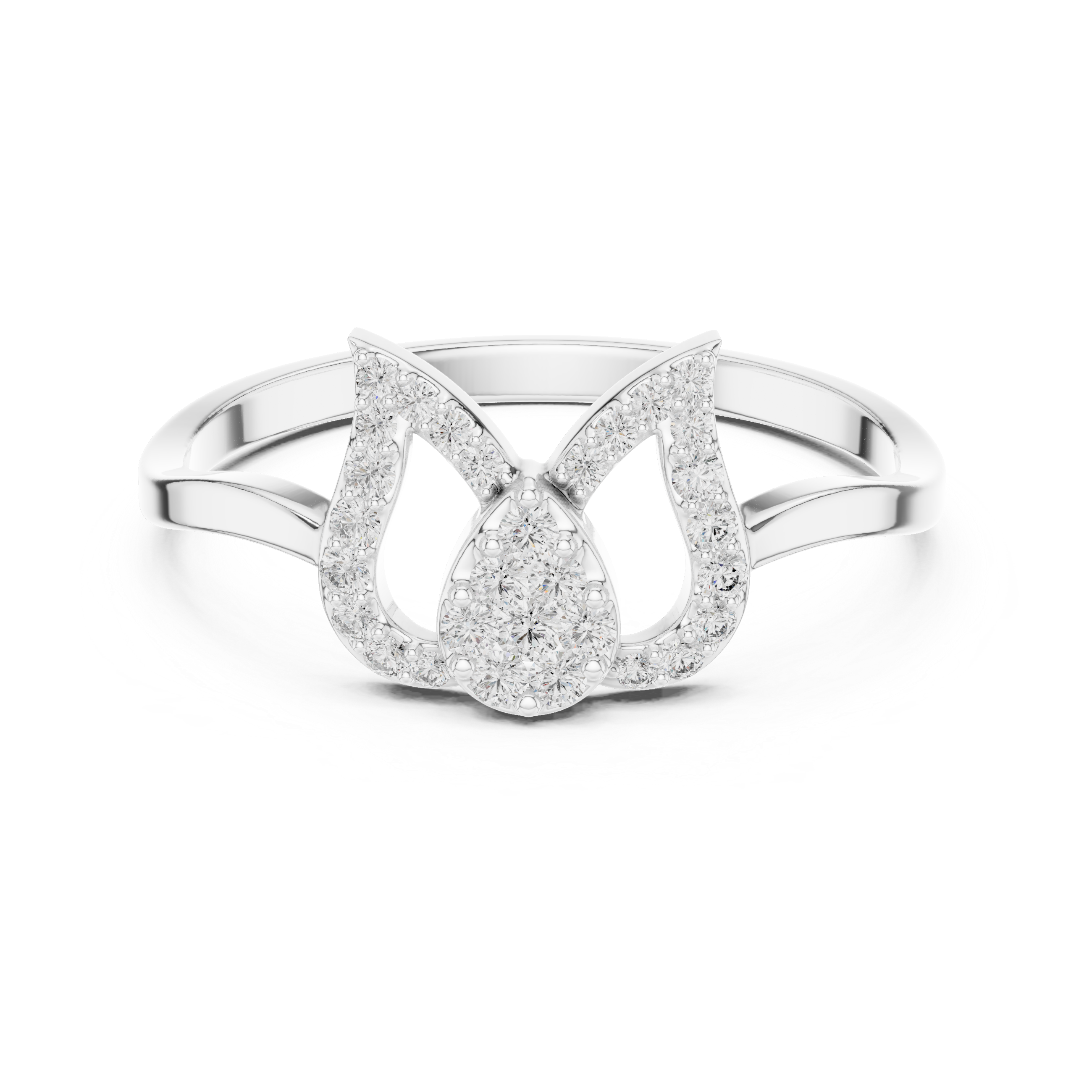 Tulip Crown Diamond Ring
