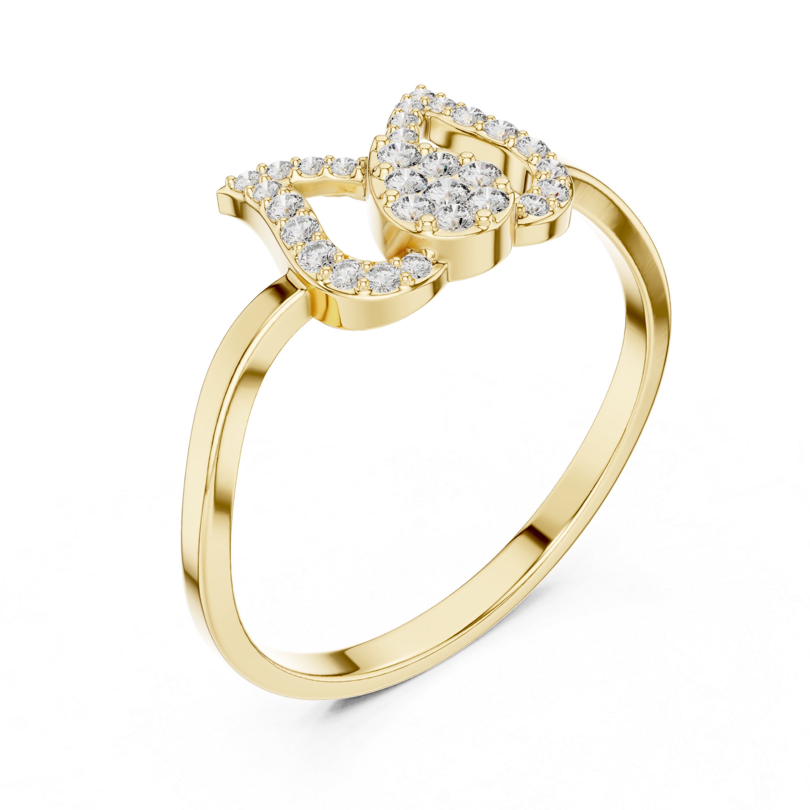 Tulip Crown Diamond Ring