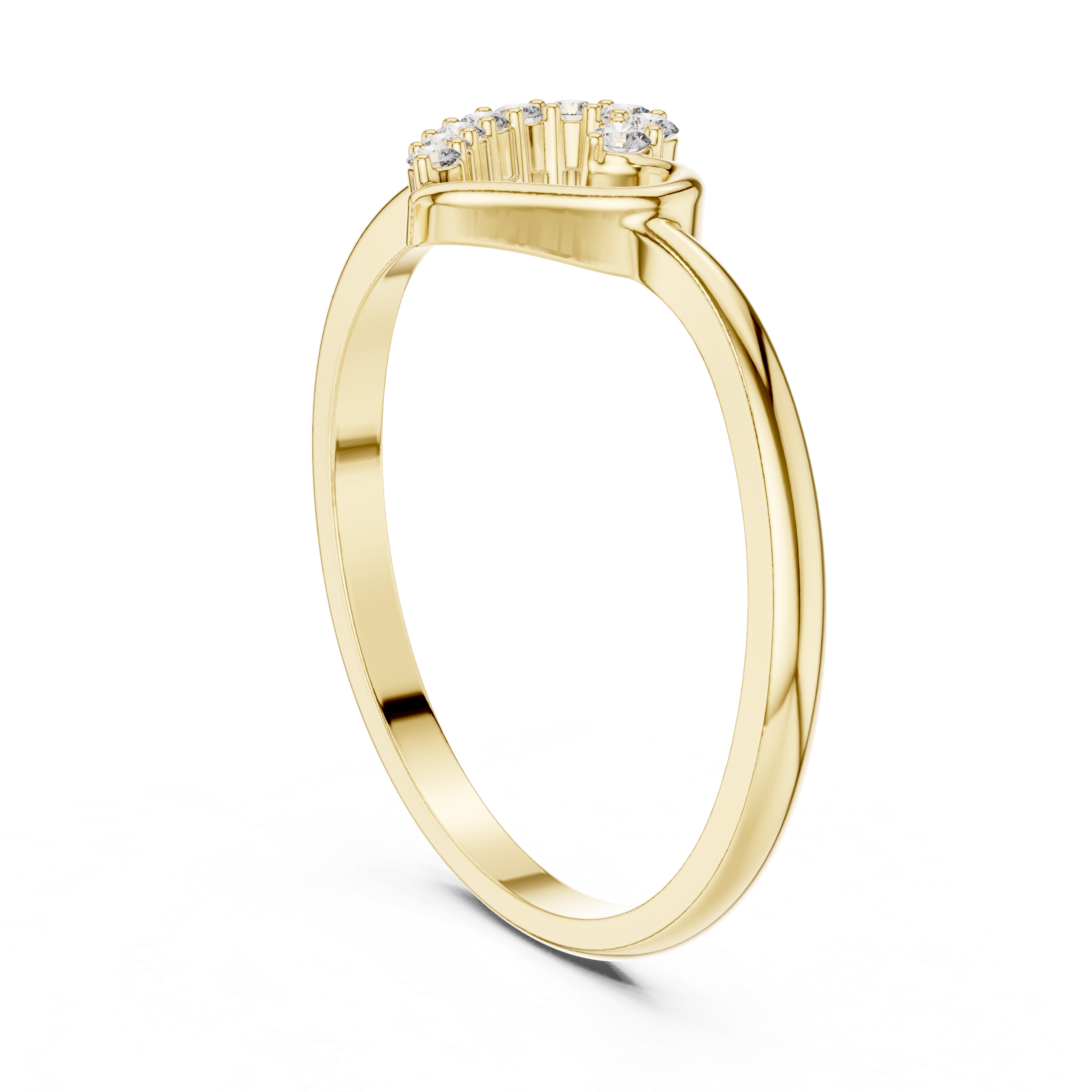 Luxury Diamond Heart Ring