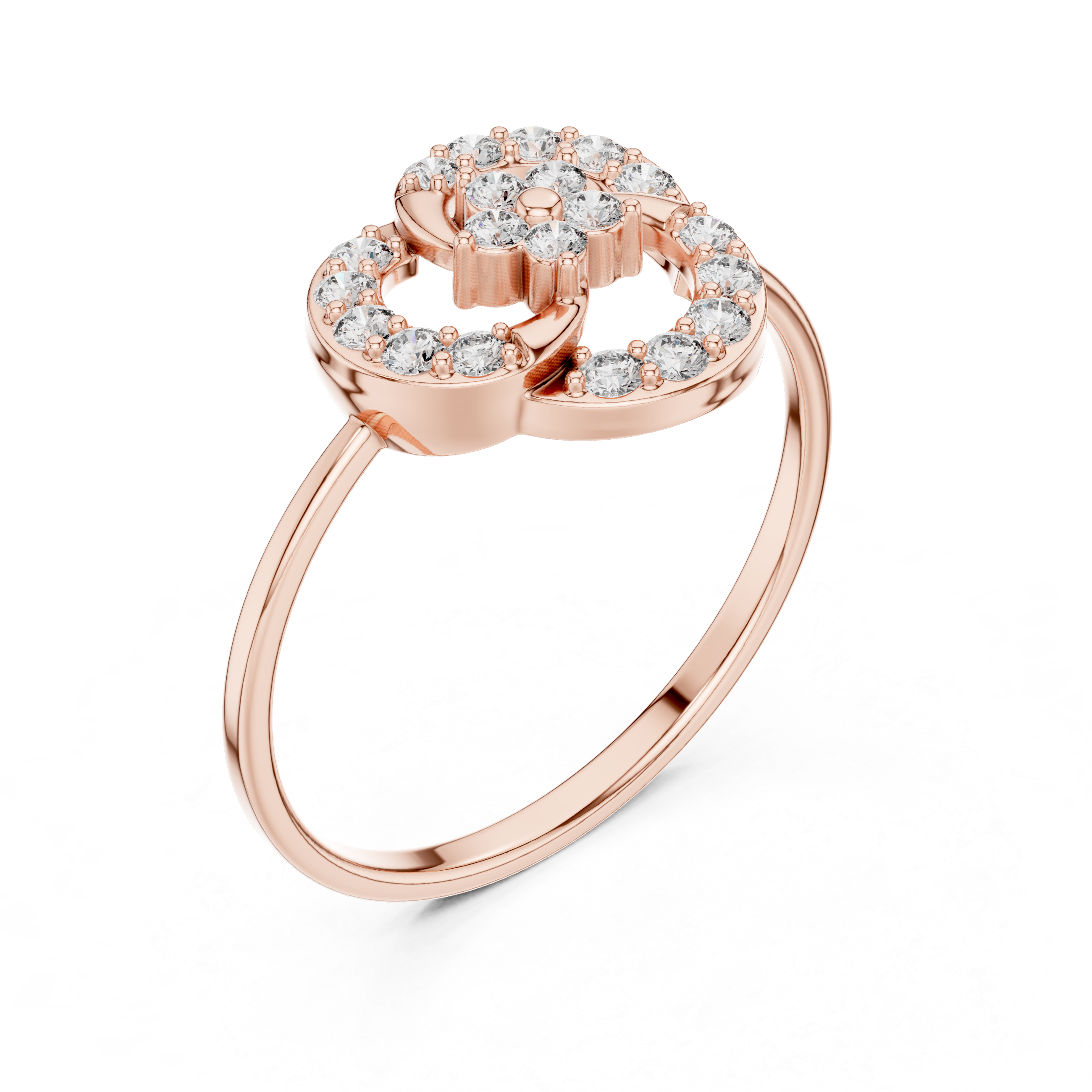 Luxury Spiral Diamond Ring