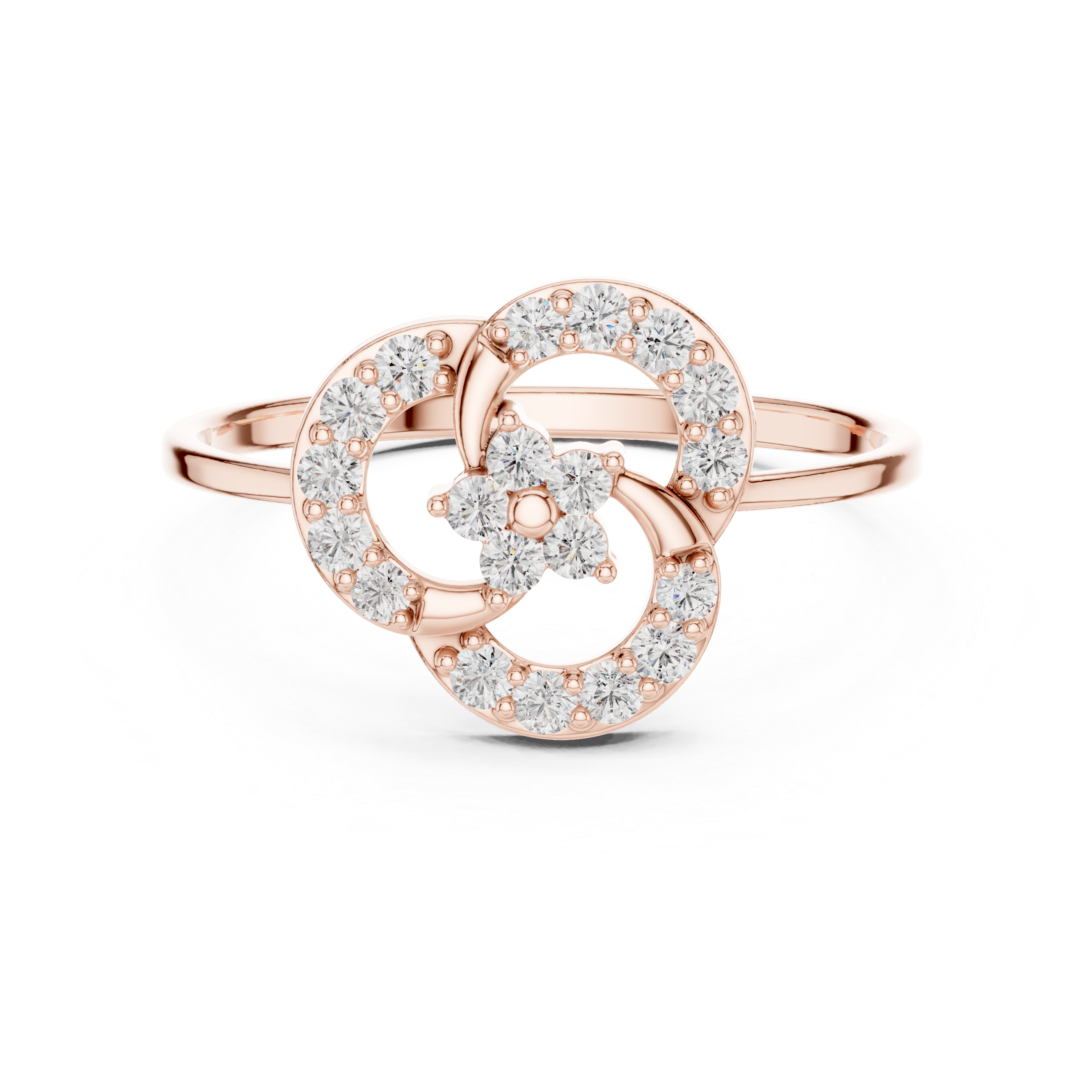 Luxury Spiral Diamond Ring