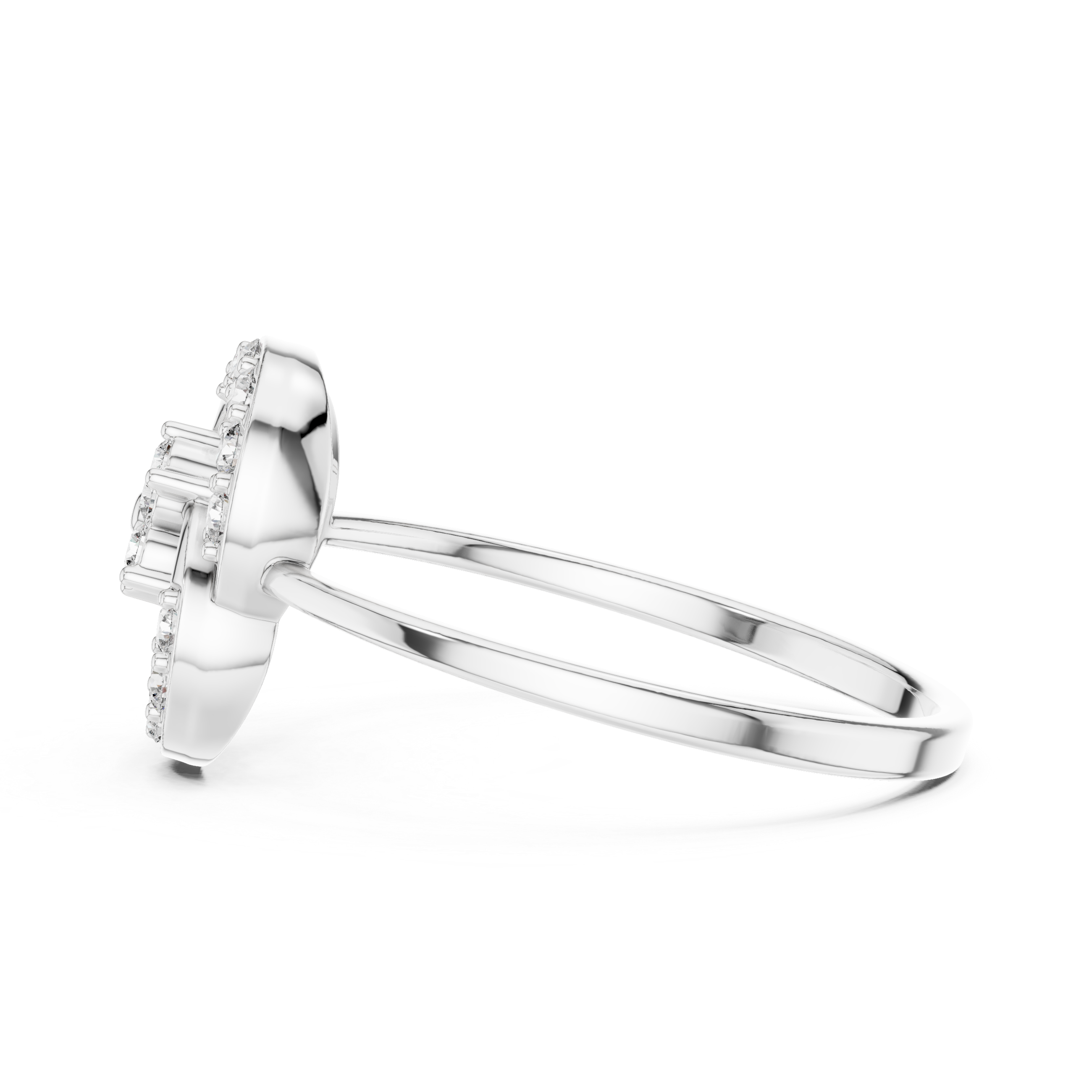 Luxury Spiral Diamond Ring