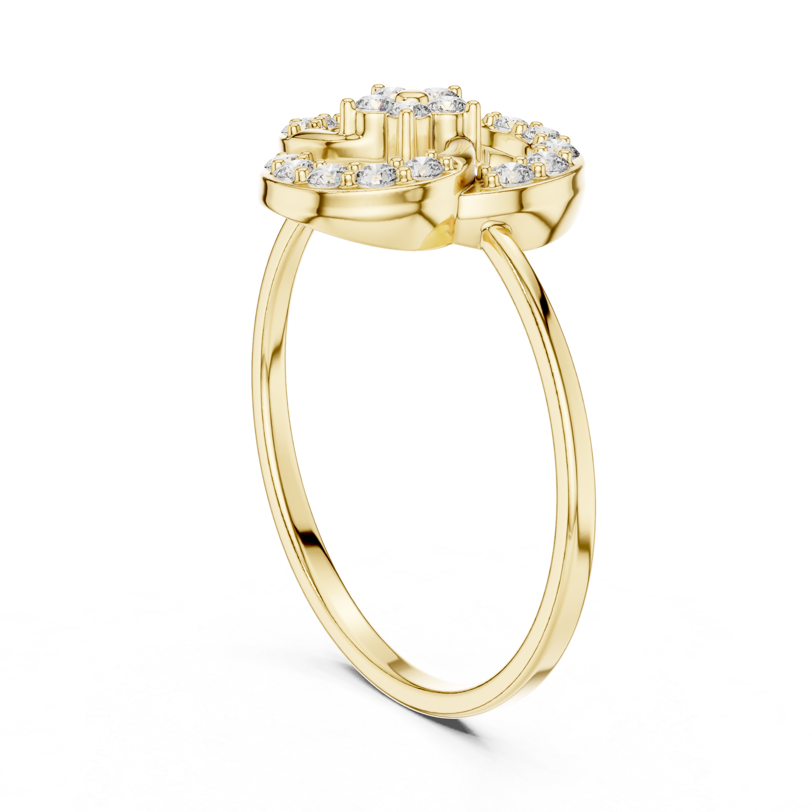 Luxury Spiral Diamond Ring