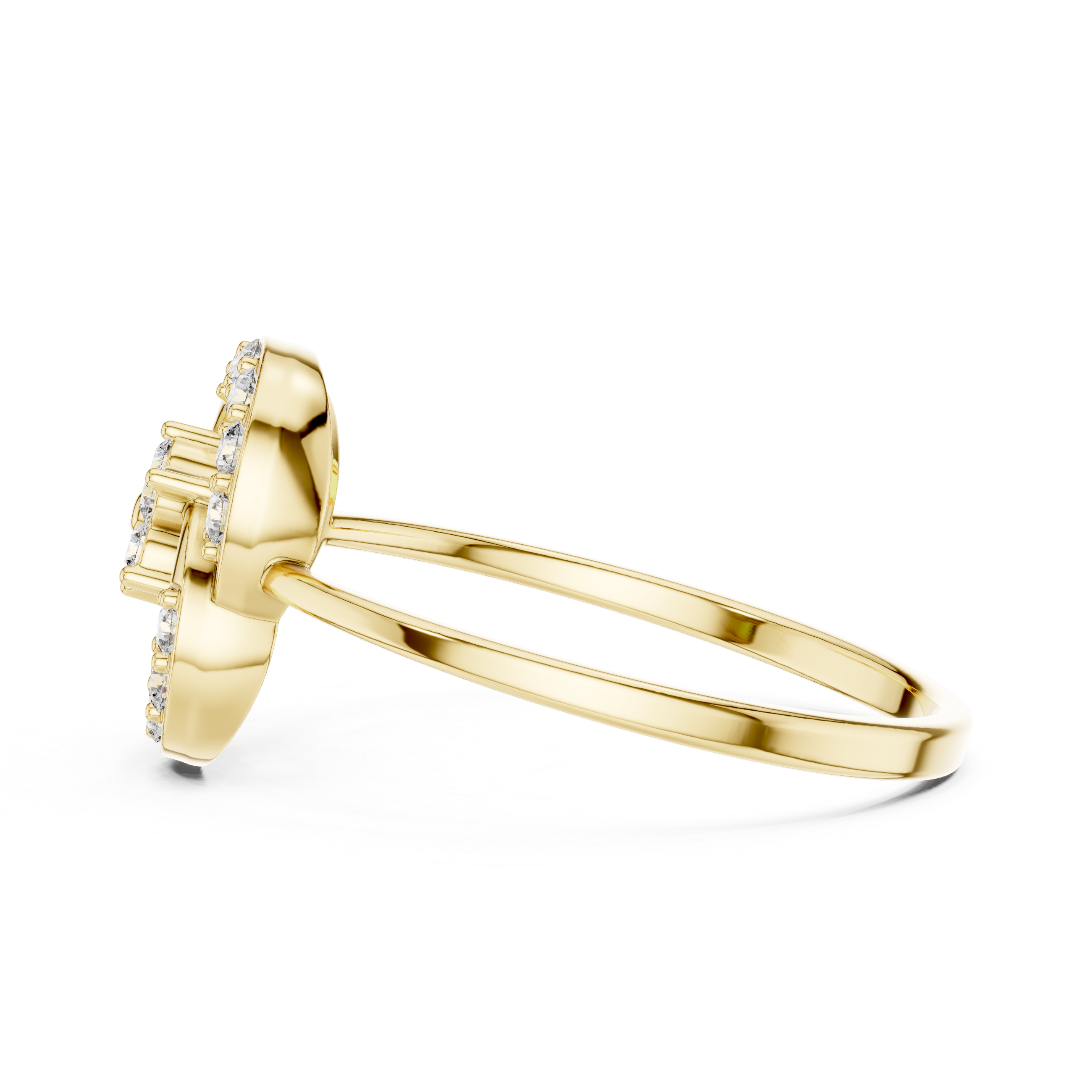 Luxury Spiral Diamond Ring