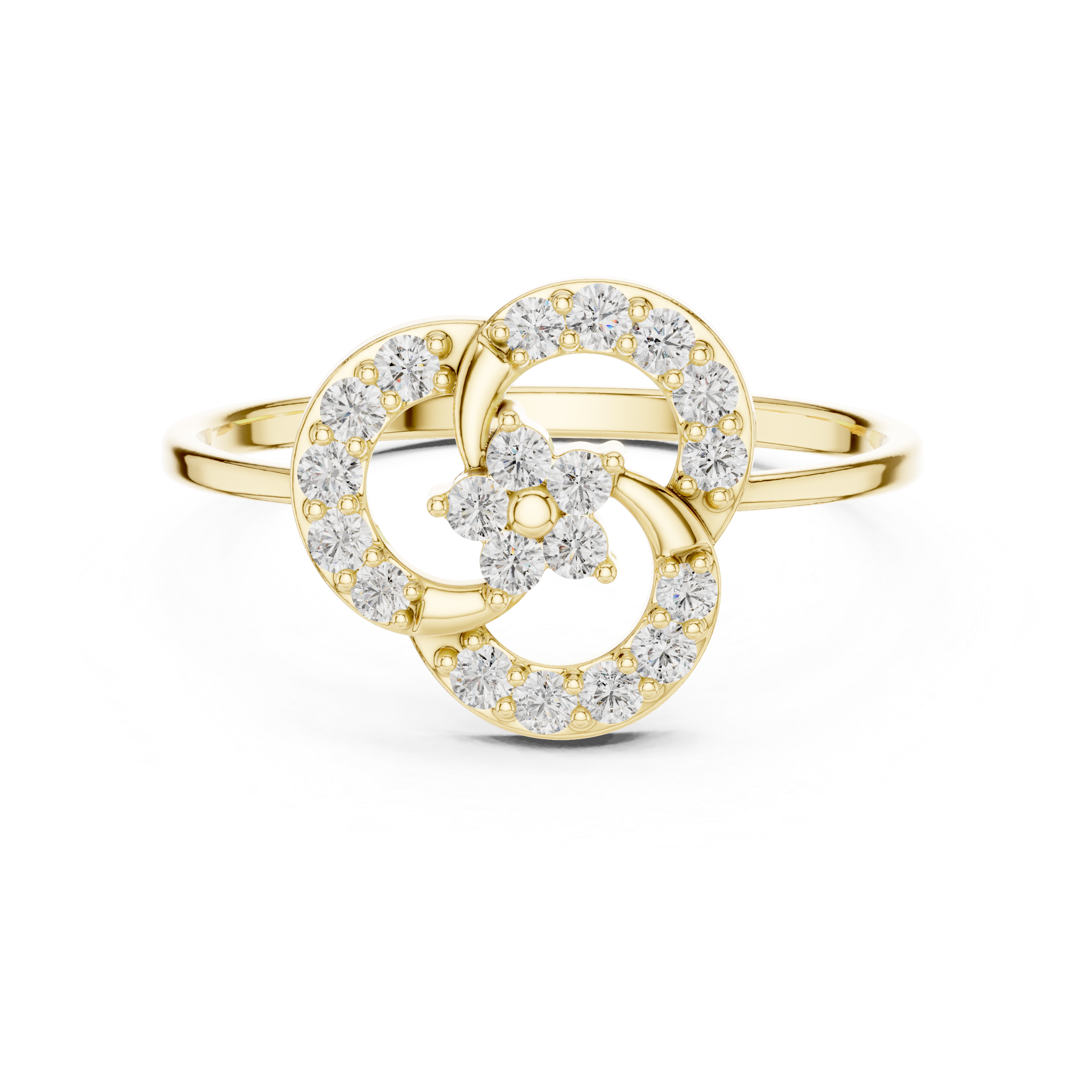 Luxury Spiral Diamond Ring