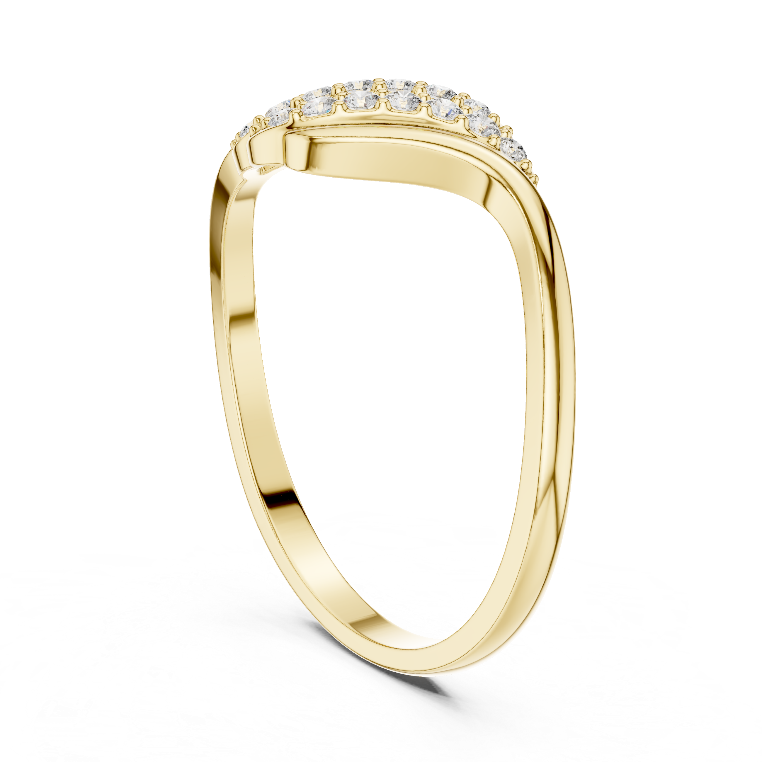 Luxury Wave Diamond Ring