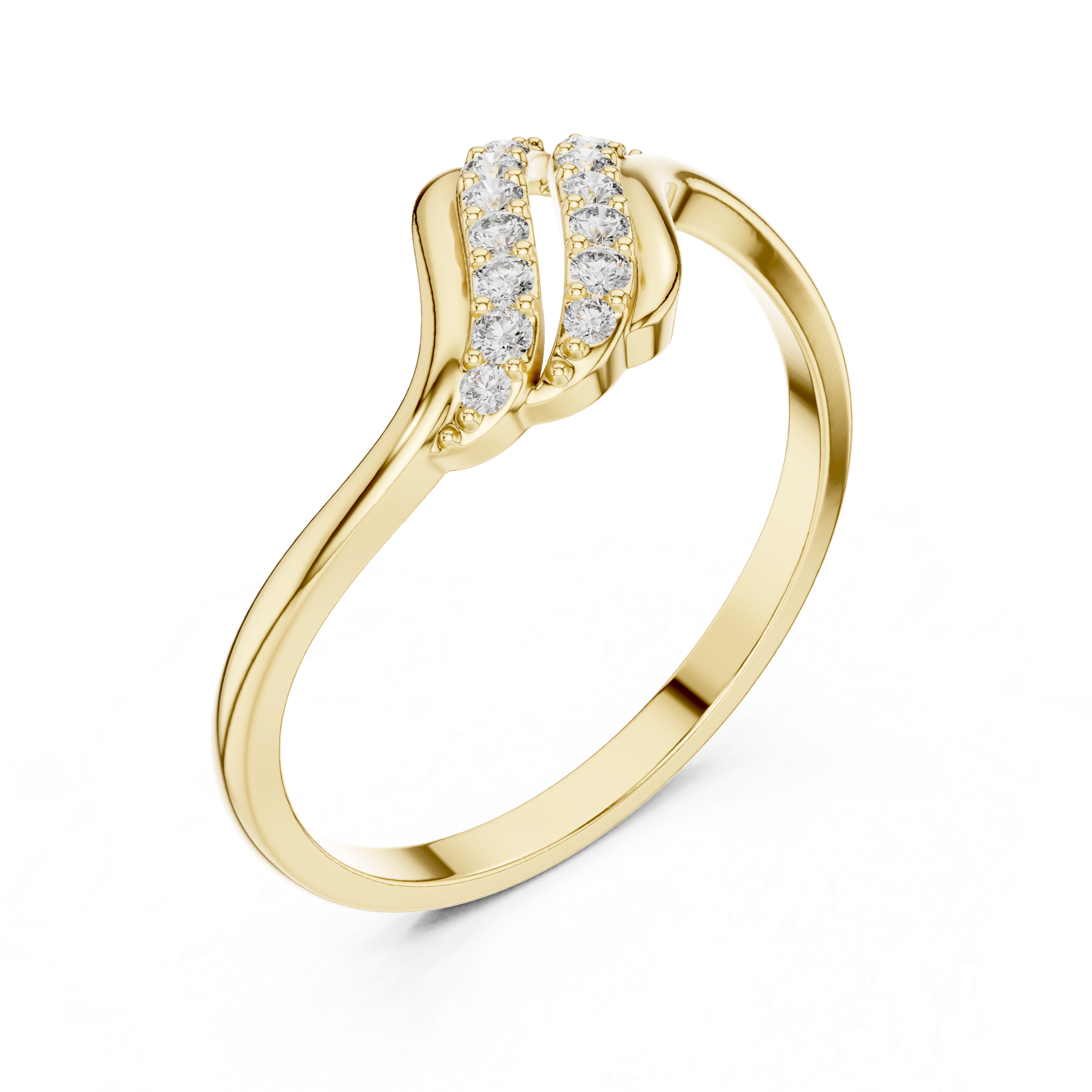 Luxury Wave Diamond Ring