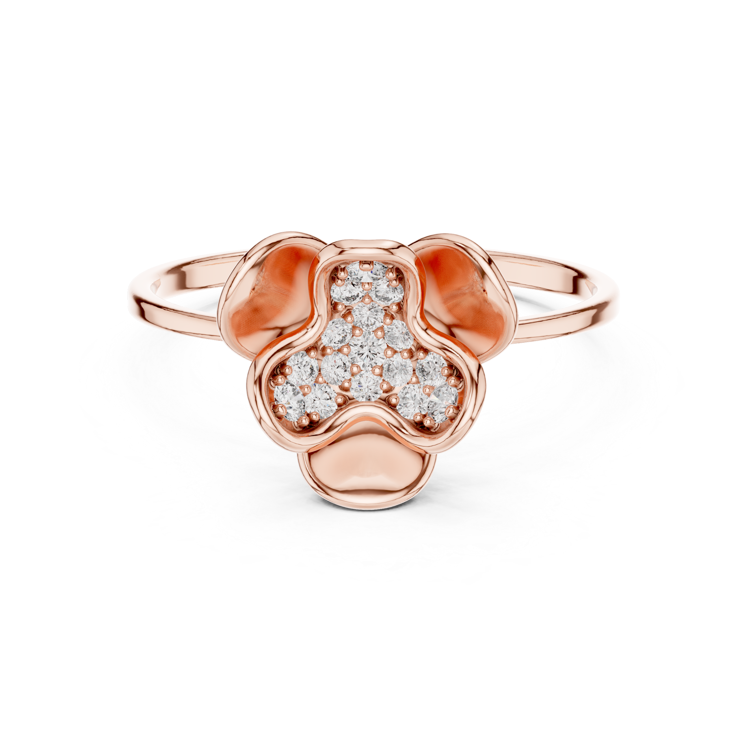 Luxury Floral Diamond Ring
