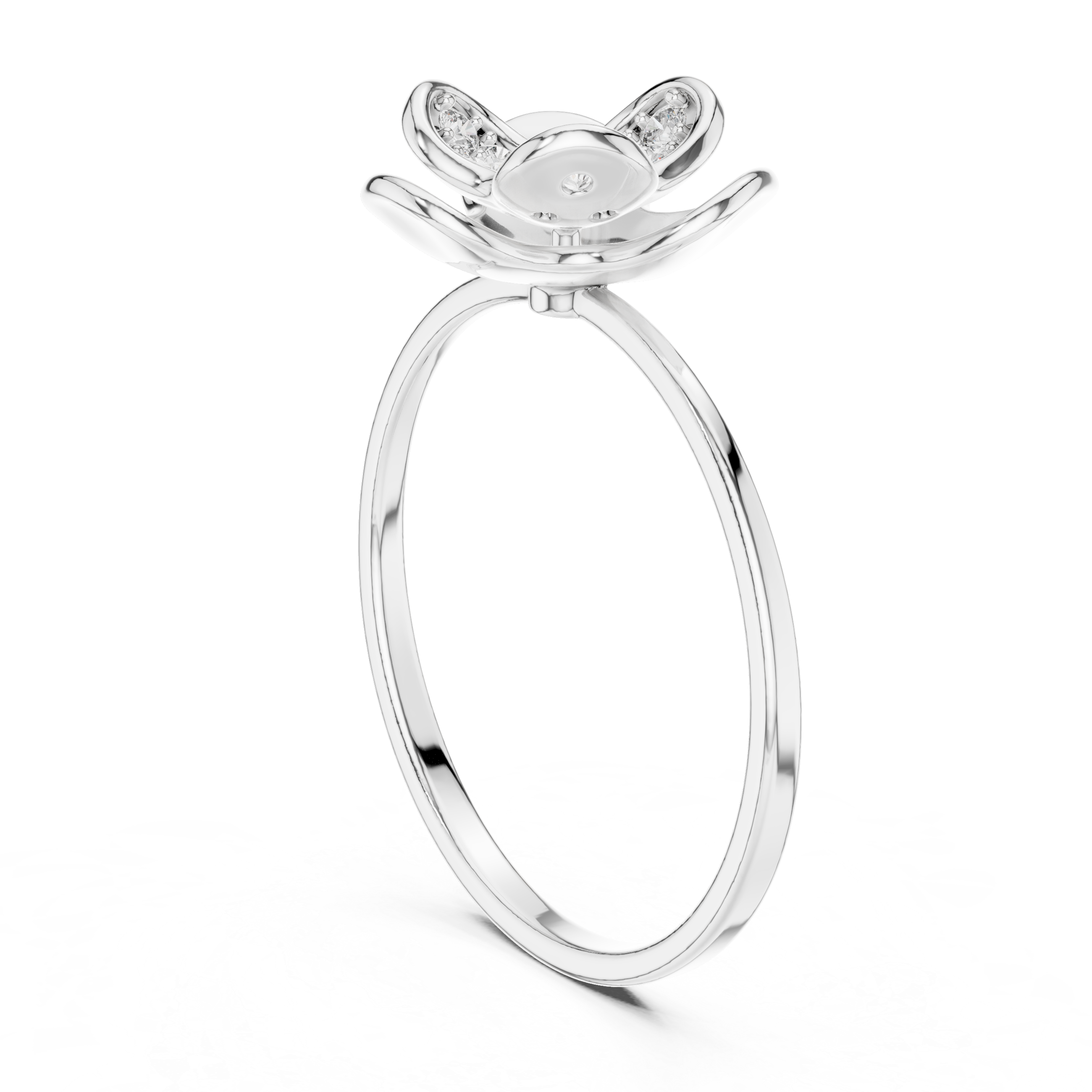 Luxury Floral Diamond Ring