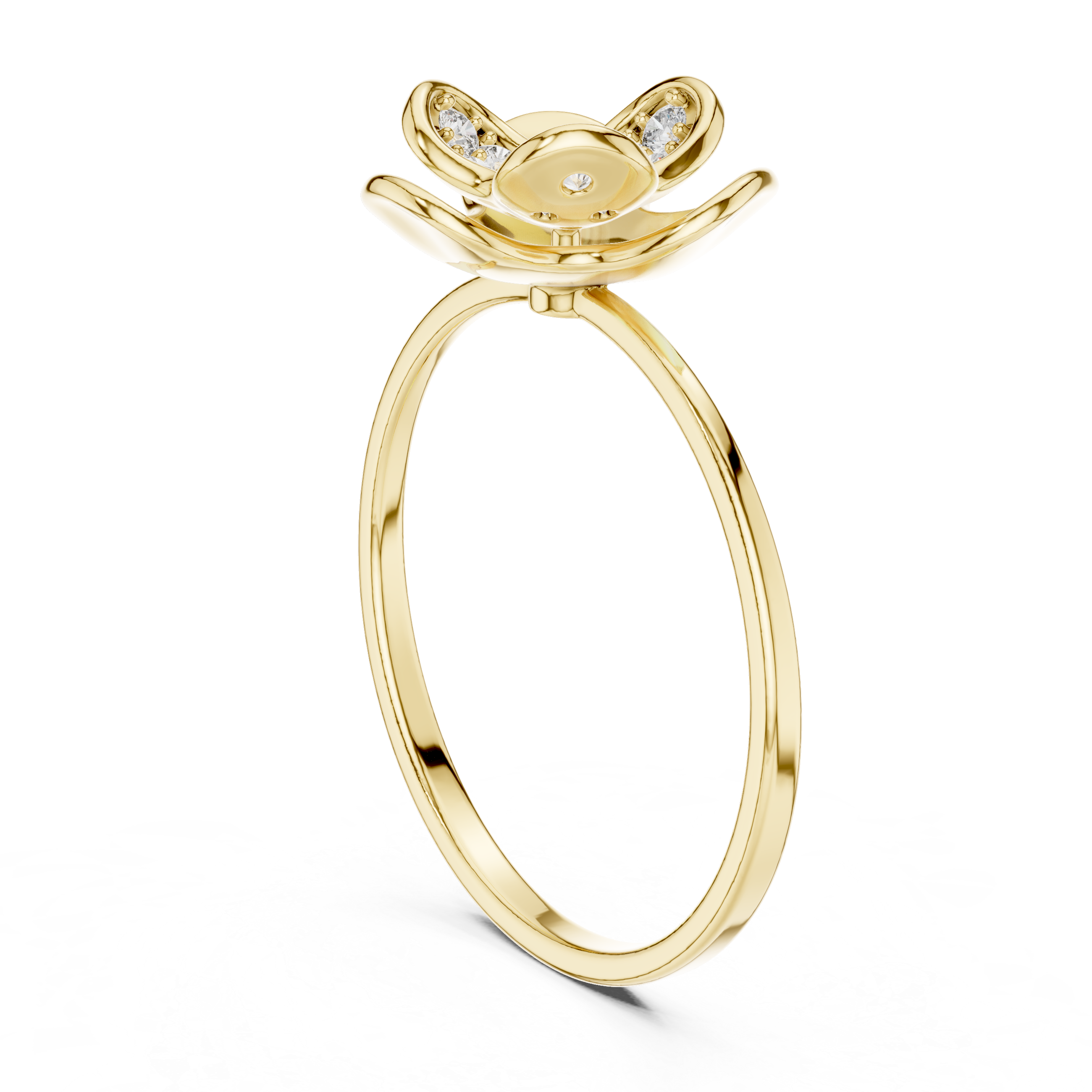 Luxury Floral Diamond Ring