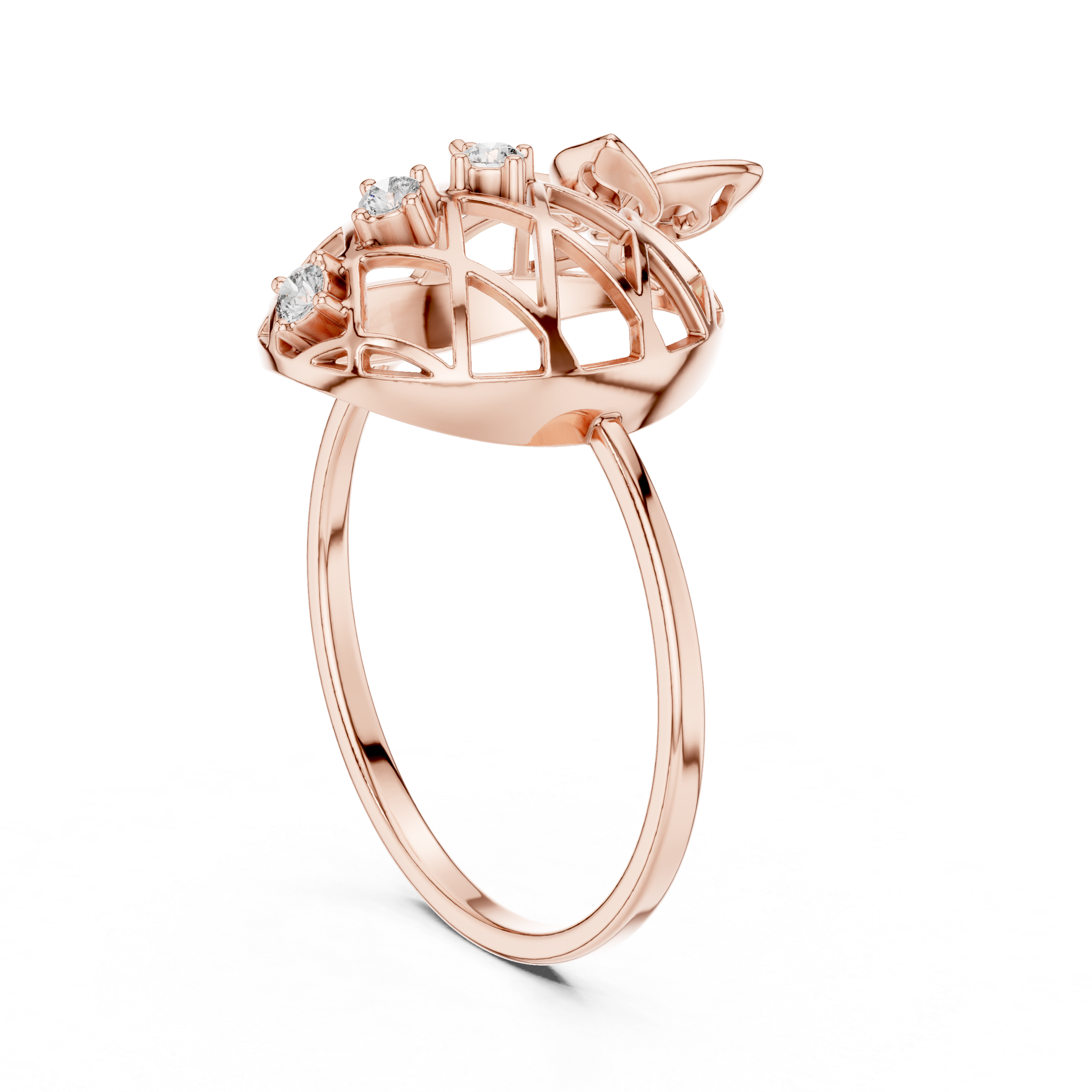 Luxury Floral Dome Ring