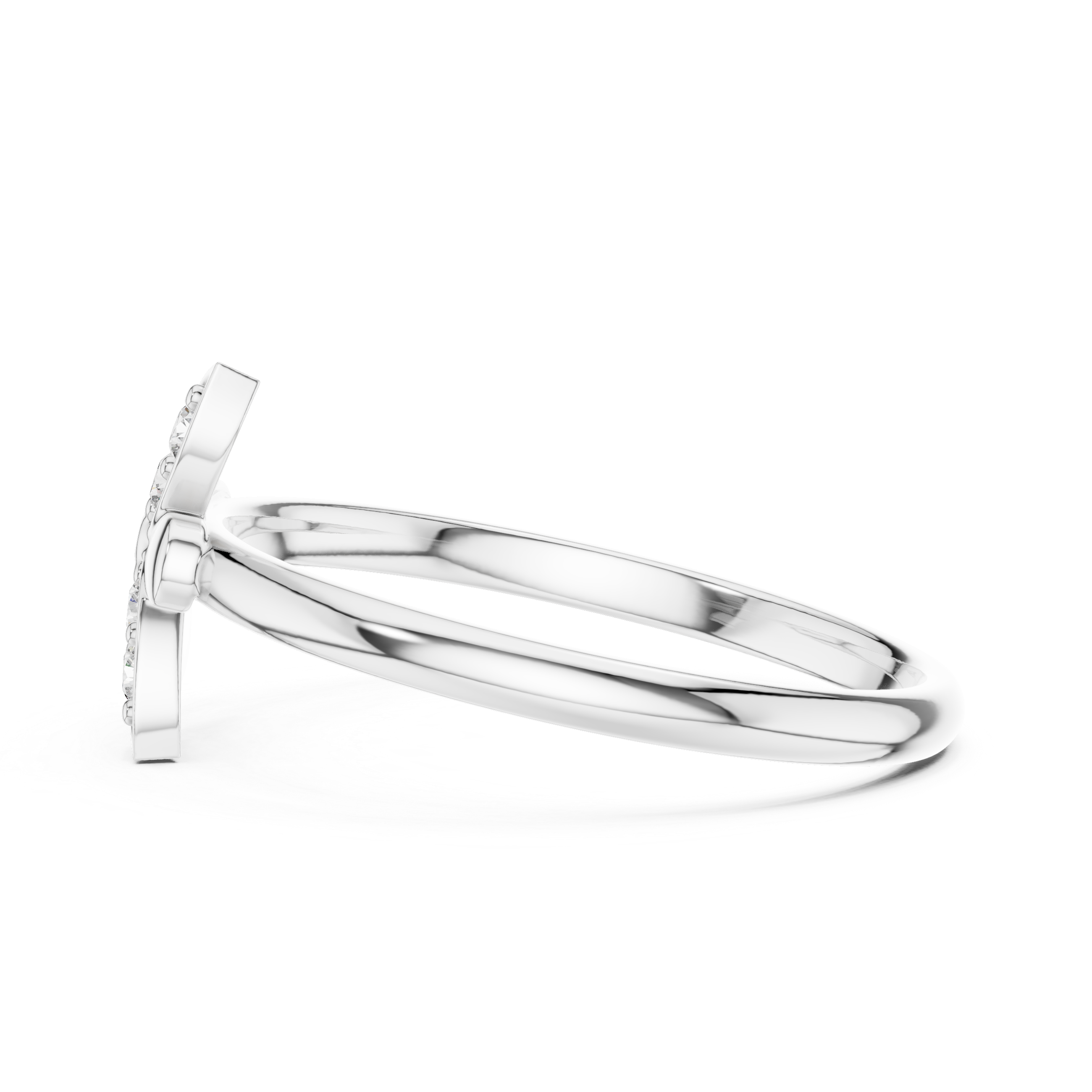 Diamond Butterfly Ring – Minimalist Floral Butterfly Inspired Statement Ring