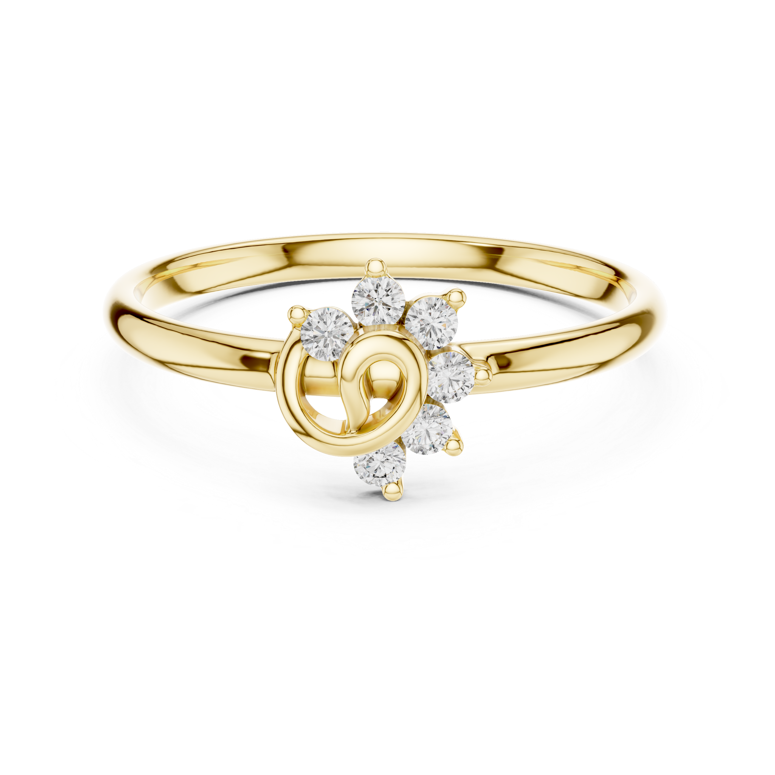 Twisted Loop Diamond Cluster Ring