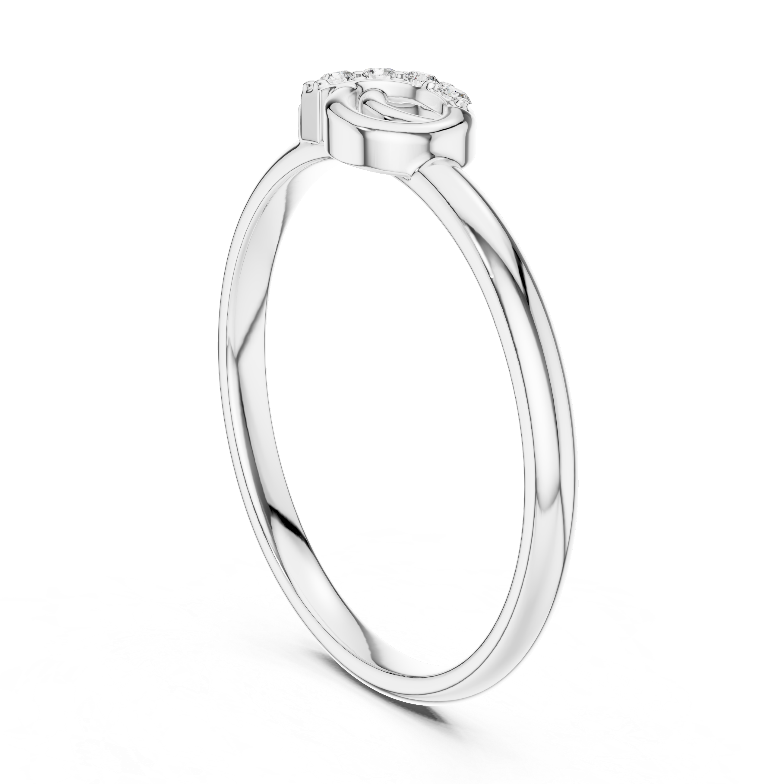 Minimalist Knot Diamond Ring – Elegant Swirl Gold Band