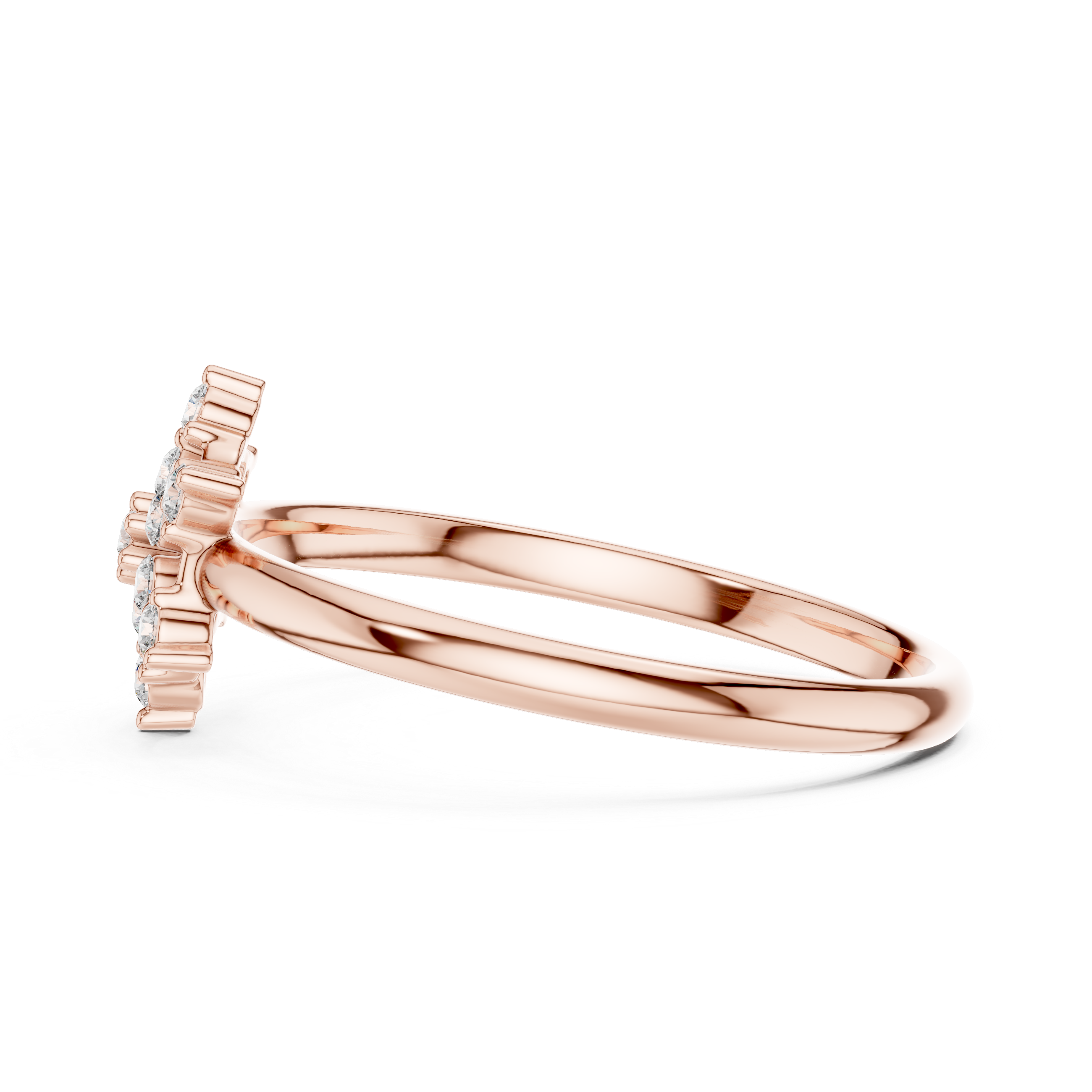 Starburst Diamond Cluster Ring – Radiant Symmetrical Design