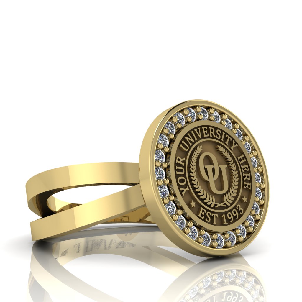 Agonisch | Knife Edge Band Custom Collage Ring