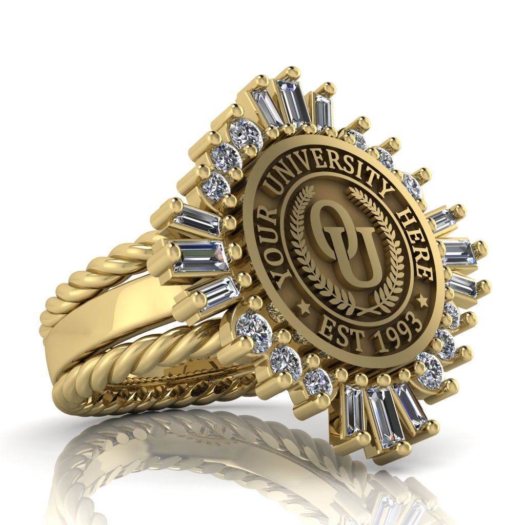 Tramontana | Rope Edge Band Custom Collage Ring