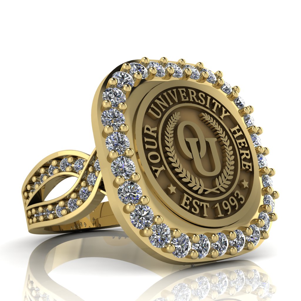 Radius | Infinity Pave Band Custom Collage Ring