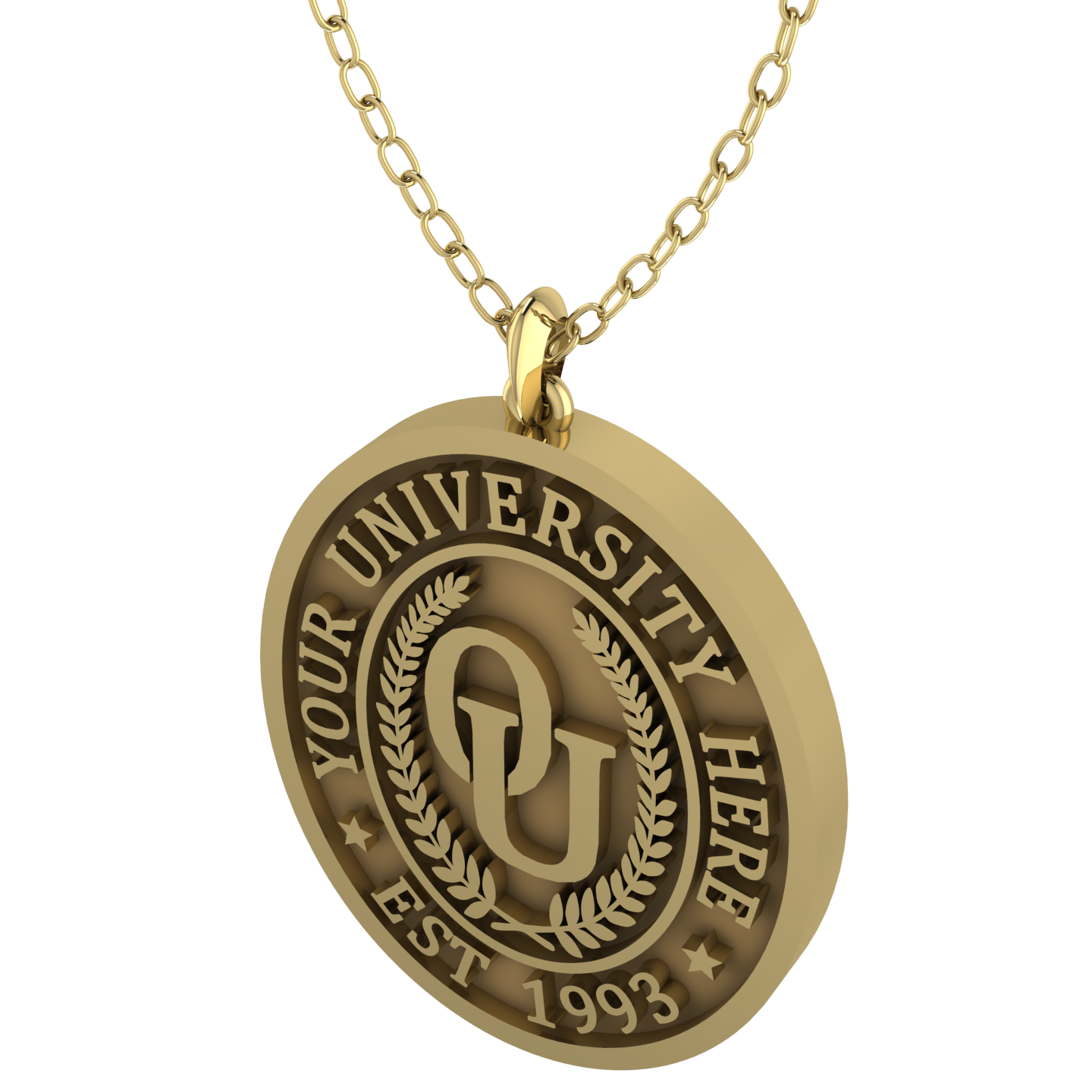 Oval | Custom Unisex University Pendant