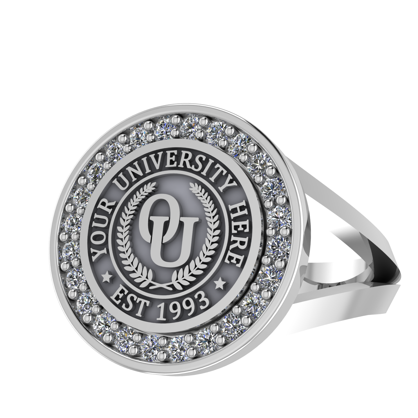 Agonisch | V-Frame Band Custom College Ring