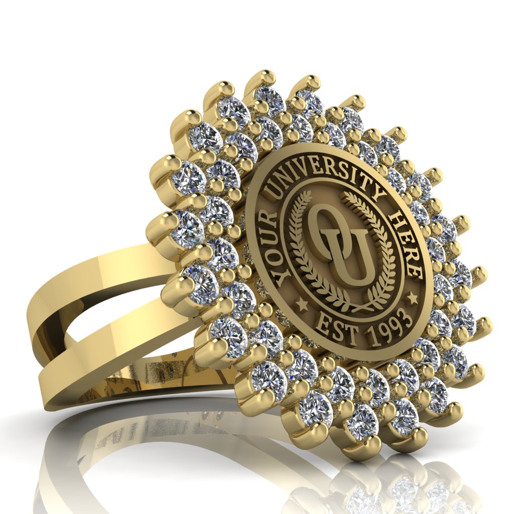 Splendid | Knife Edge Band Custom Collage Ring