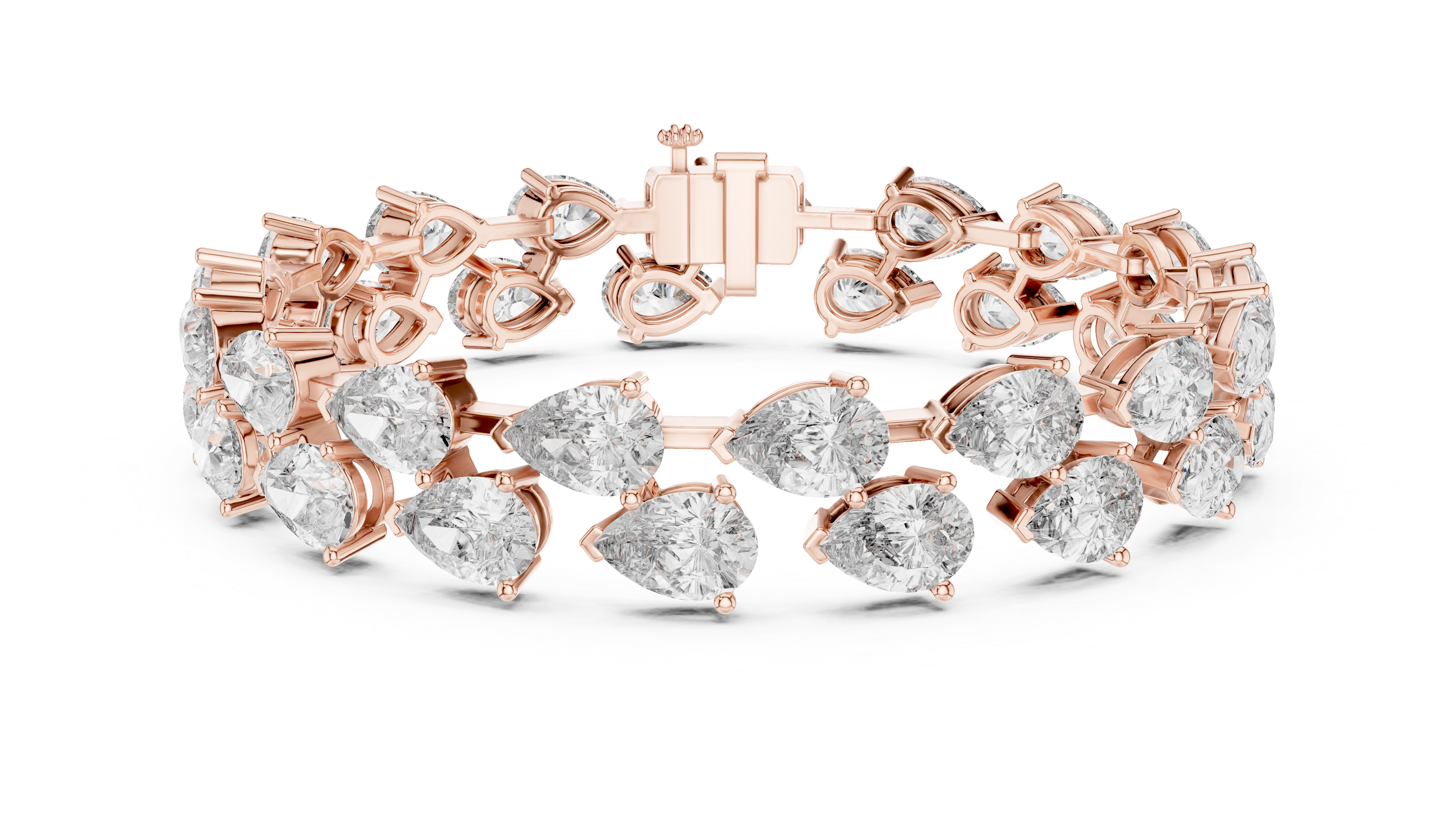 Luxury Pear Diamond Bracelet