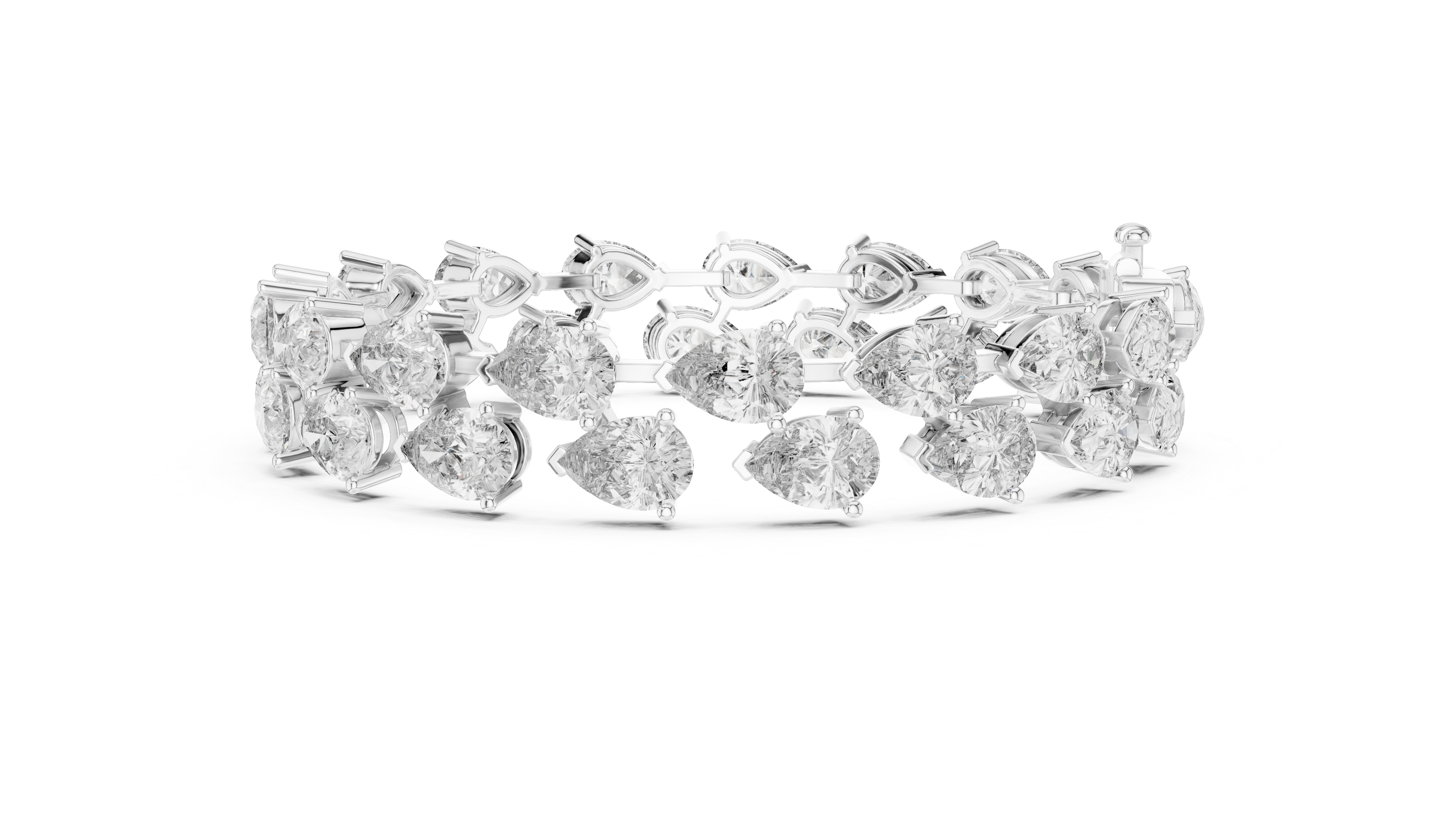 Luxury Pear Diamond Bracelet